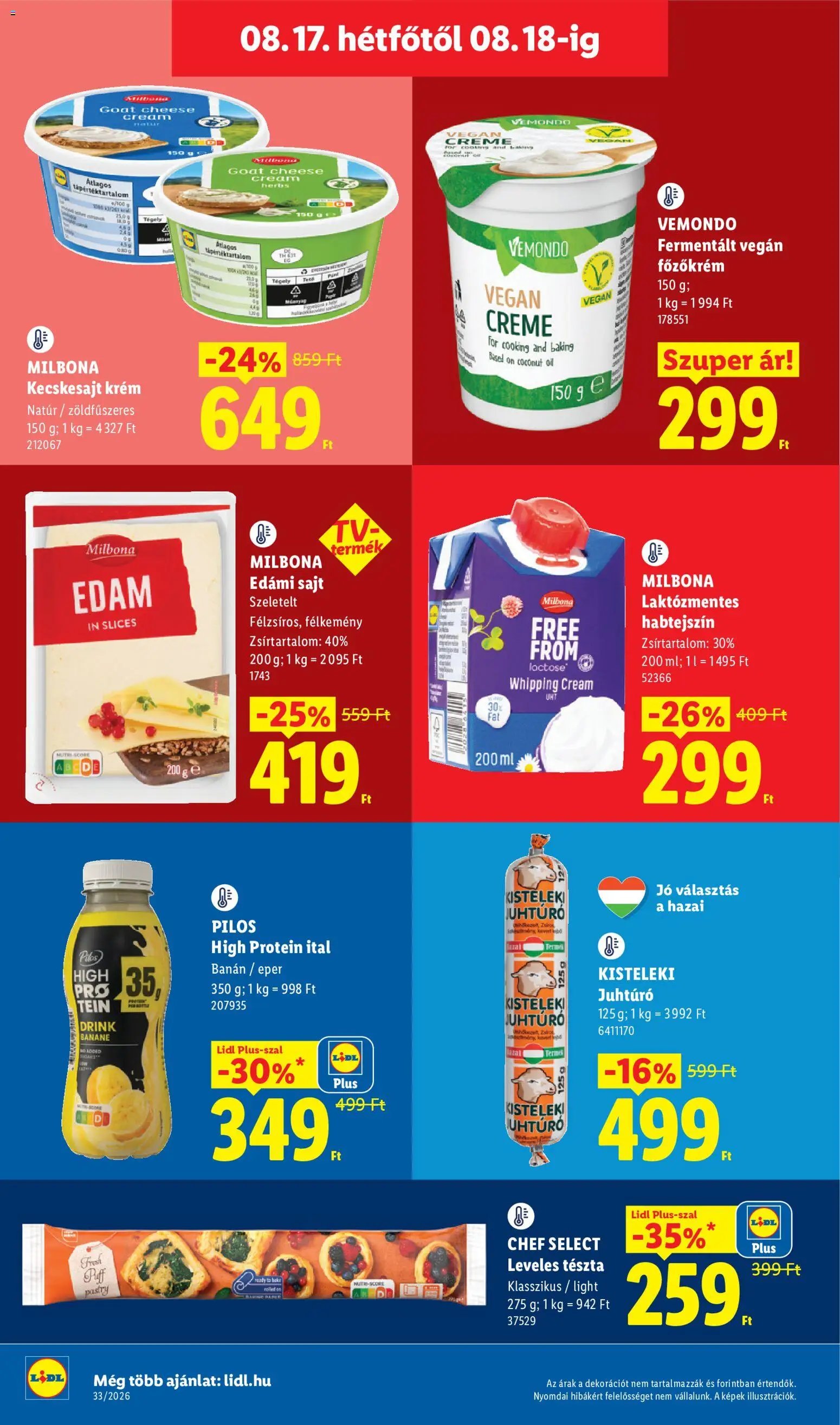 Lidl újság 2026.08.13. Lidl akciós újság