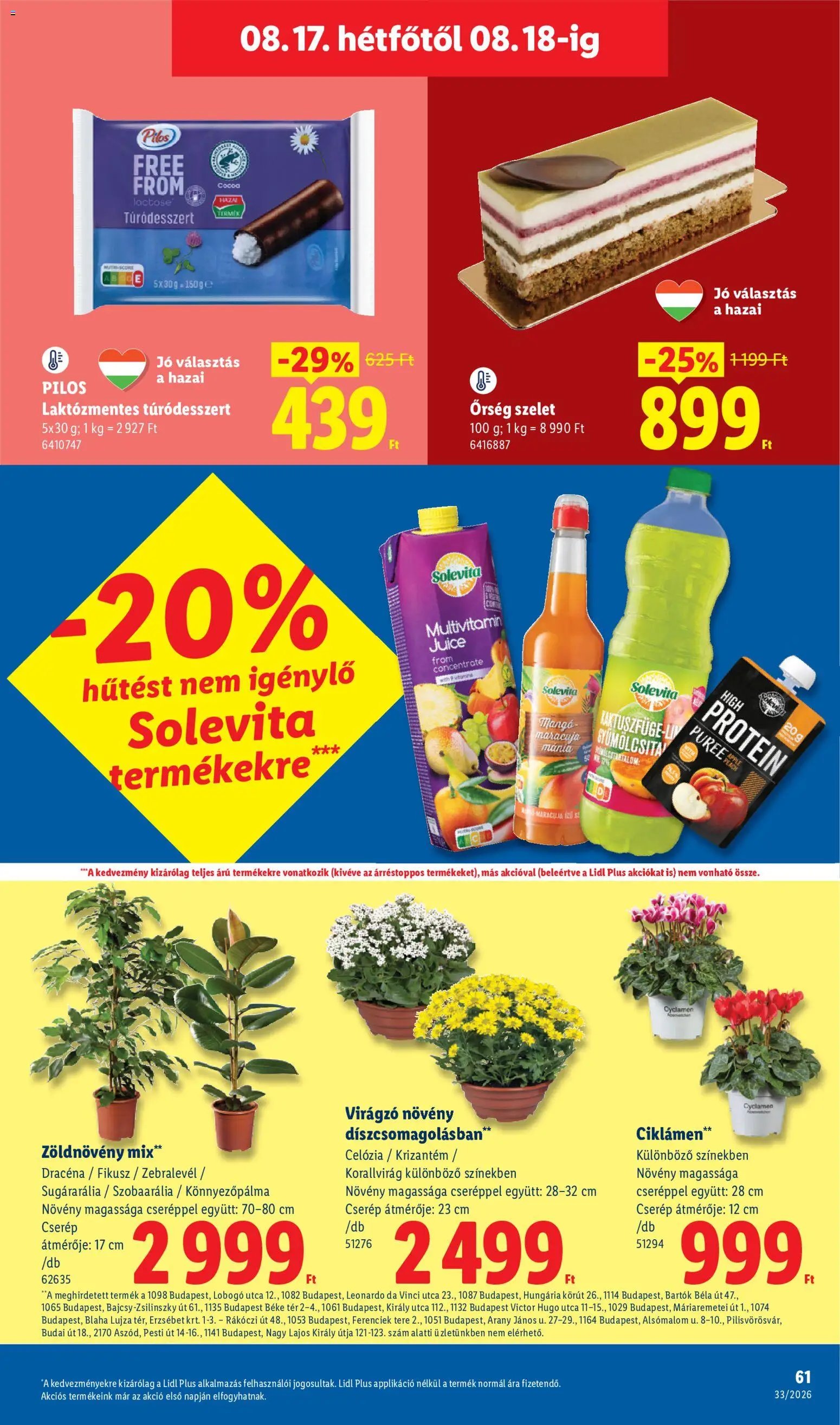 Lidl újság 2026.08.13. Lidl akciós újság