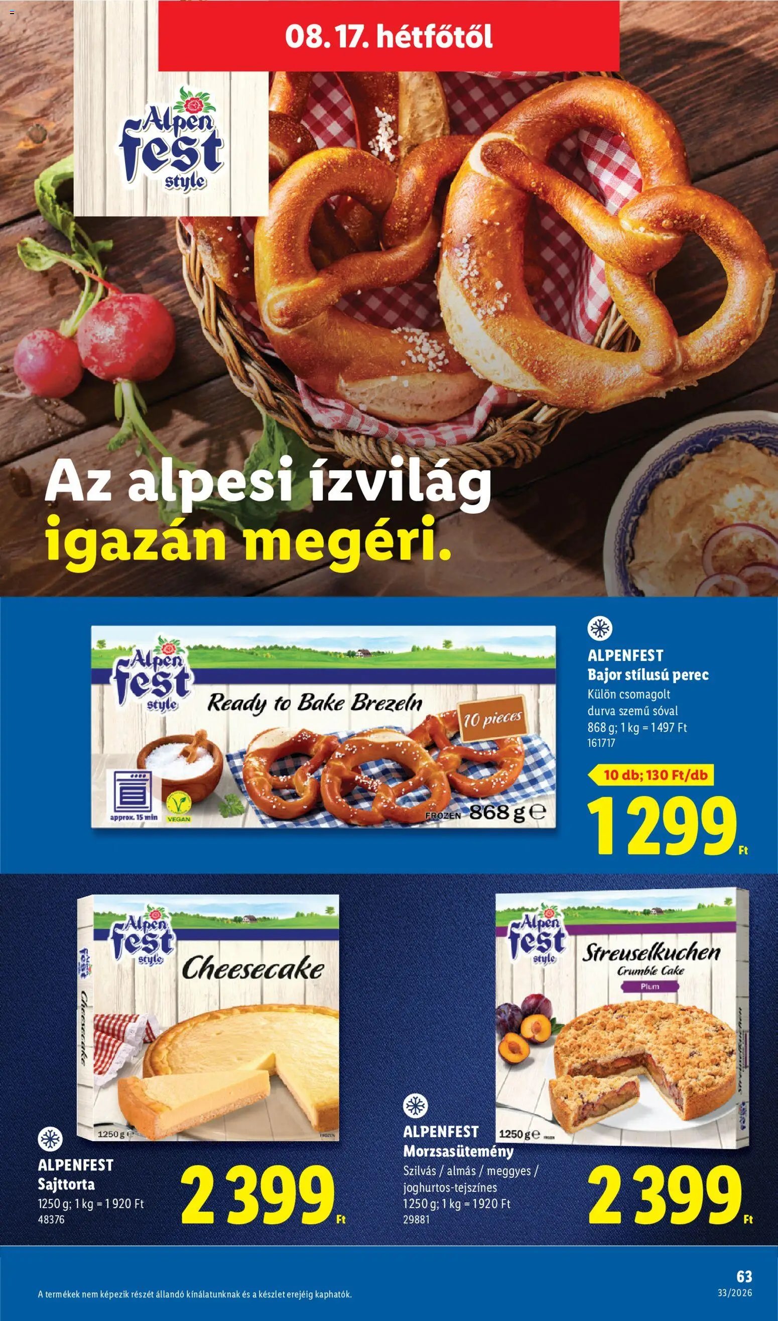 Lidl újság 2026.08.13. Lidl akciós újság
