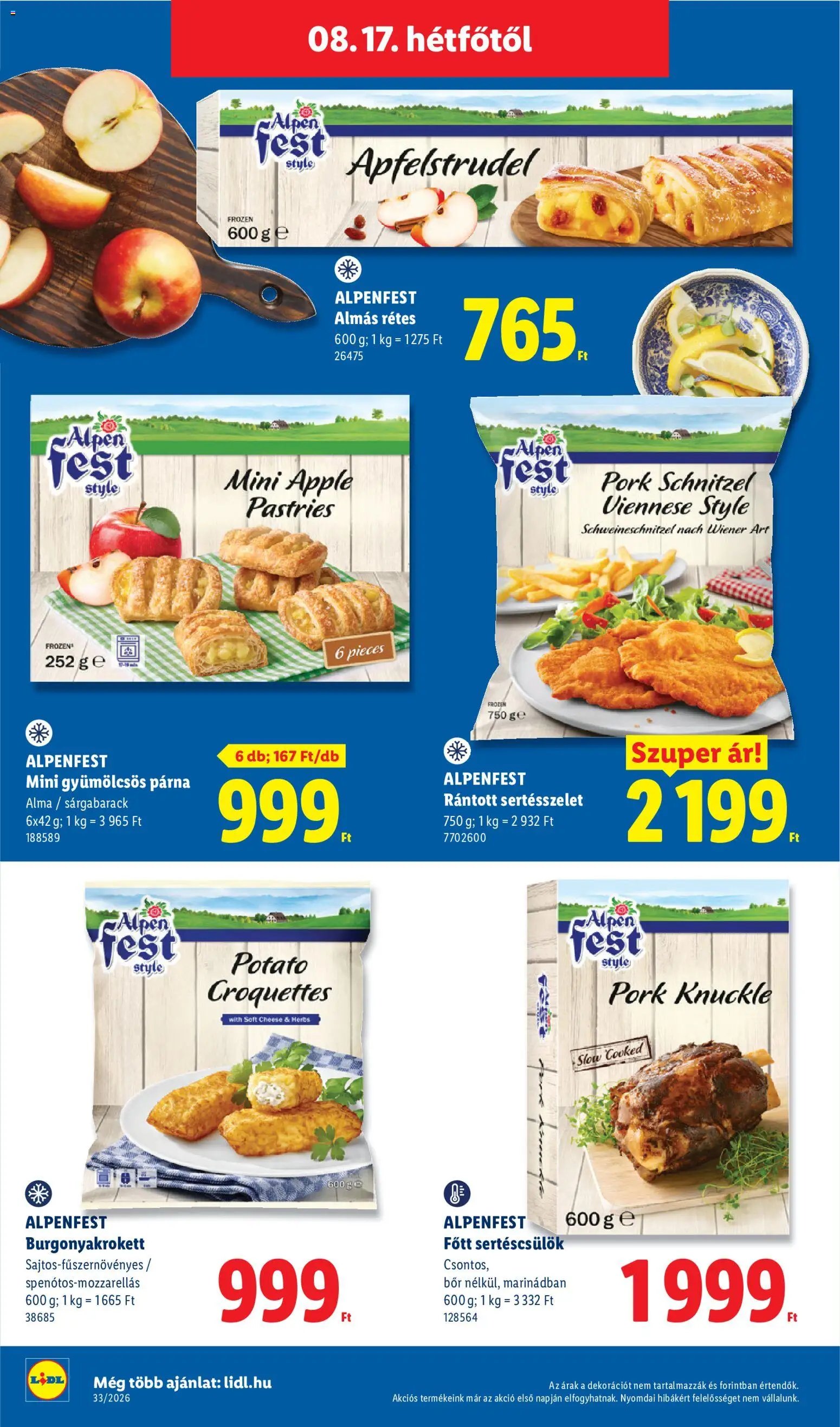 Lidl újság 2026.08.13. Lidl akciós újság