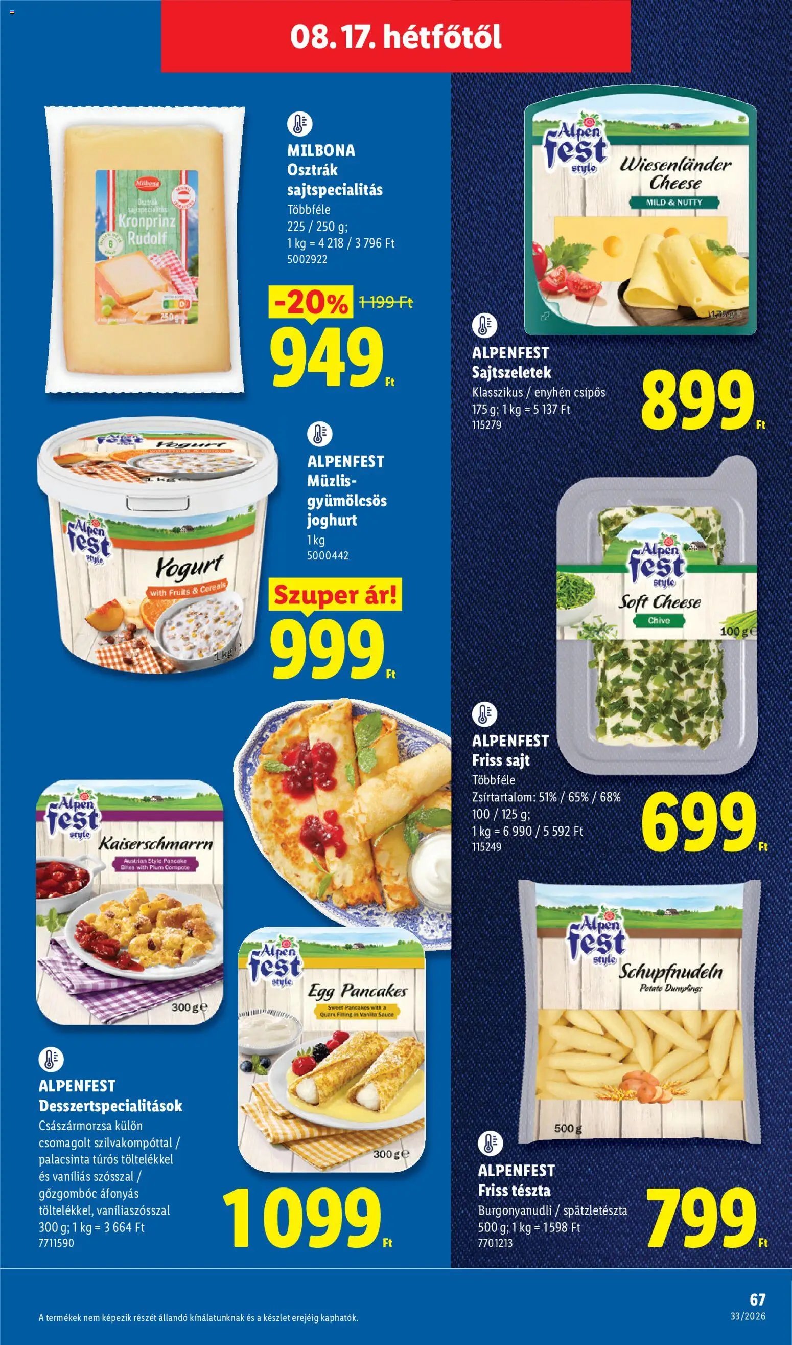 Lidl újság 2026.08.13. Lidl akciós újság