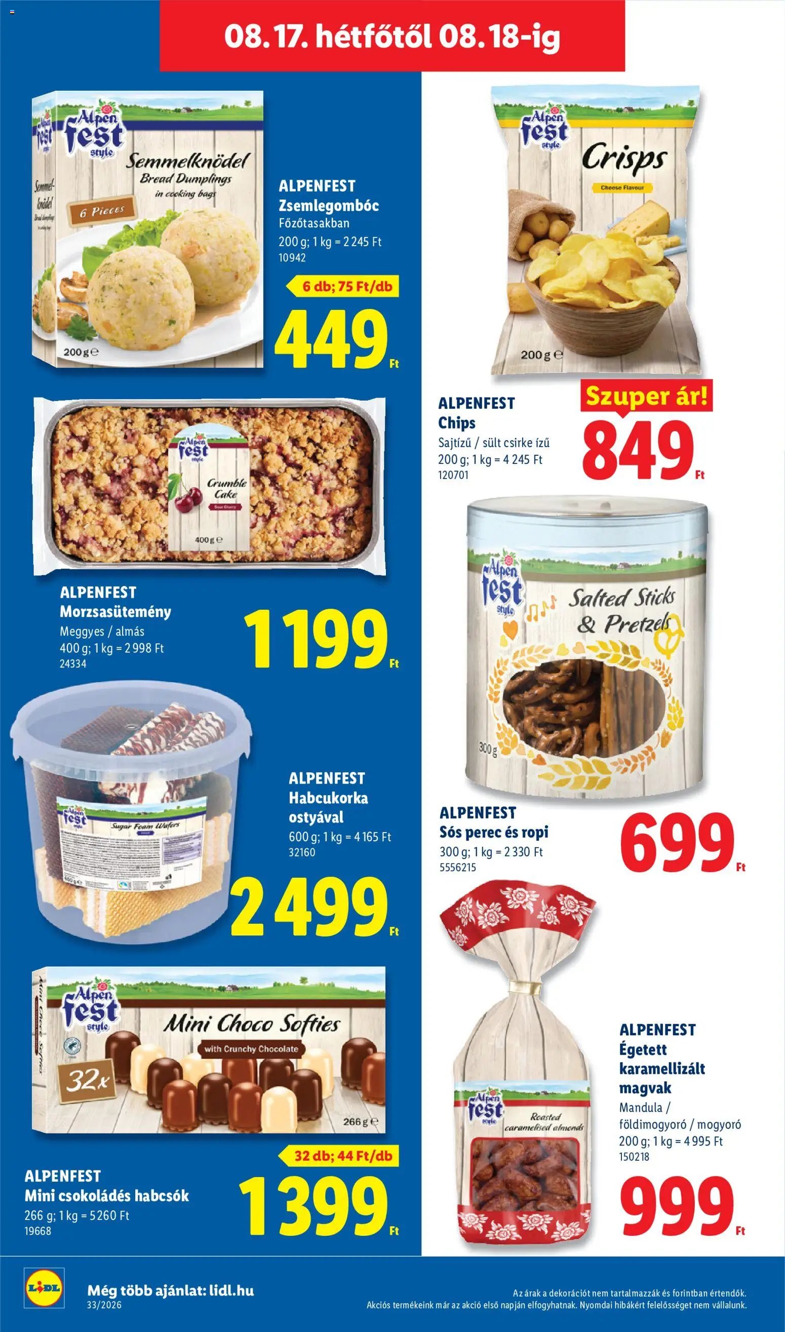 Lidl újság 2026.08.13. Lidl akciós újság
