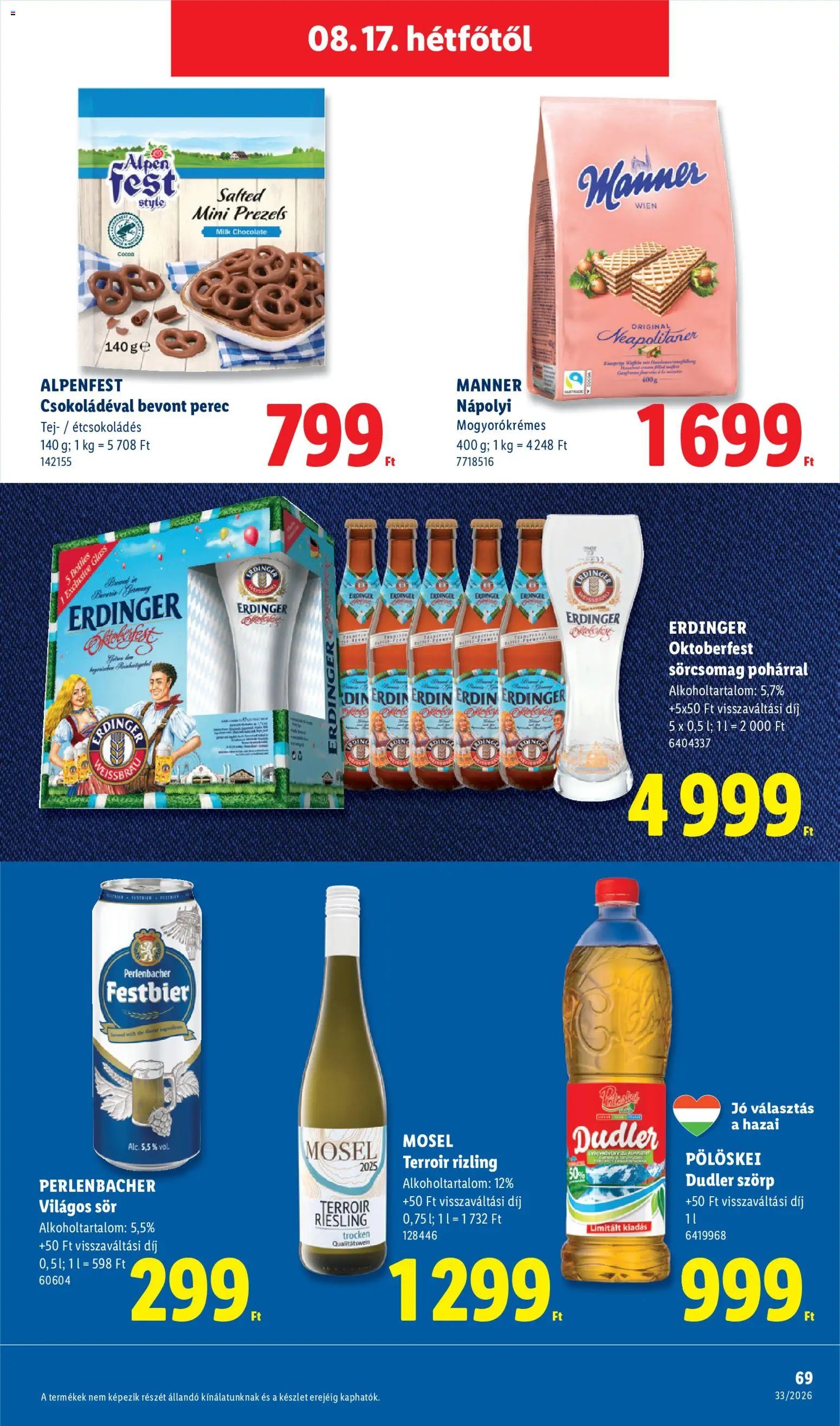 Lidl újság 2026.08.13. Lidl akciós újság