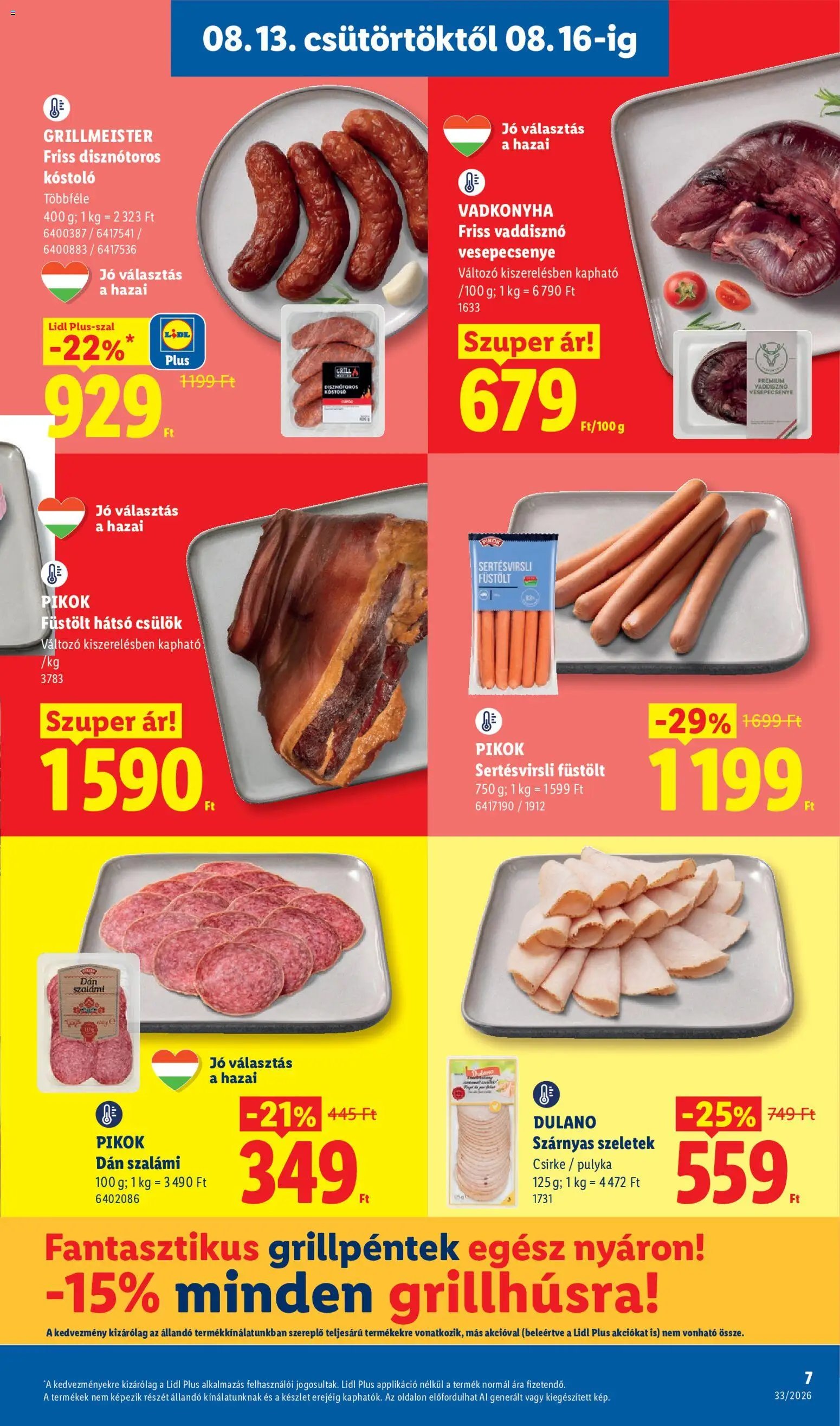 Lidl újság 2026.08.13. Lidl akciós újság