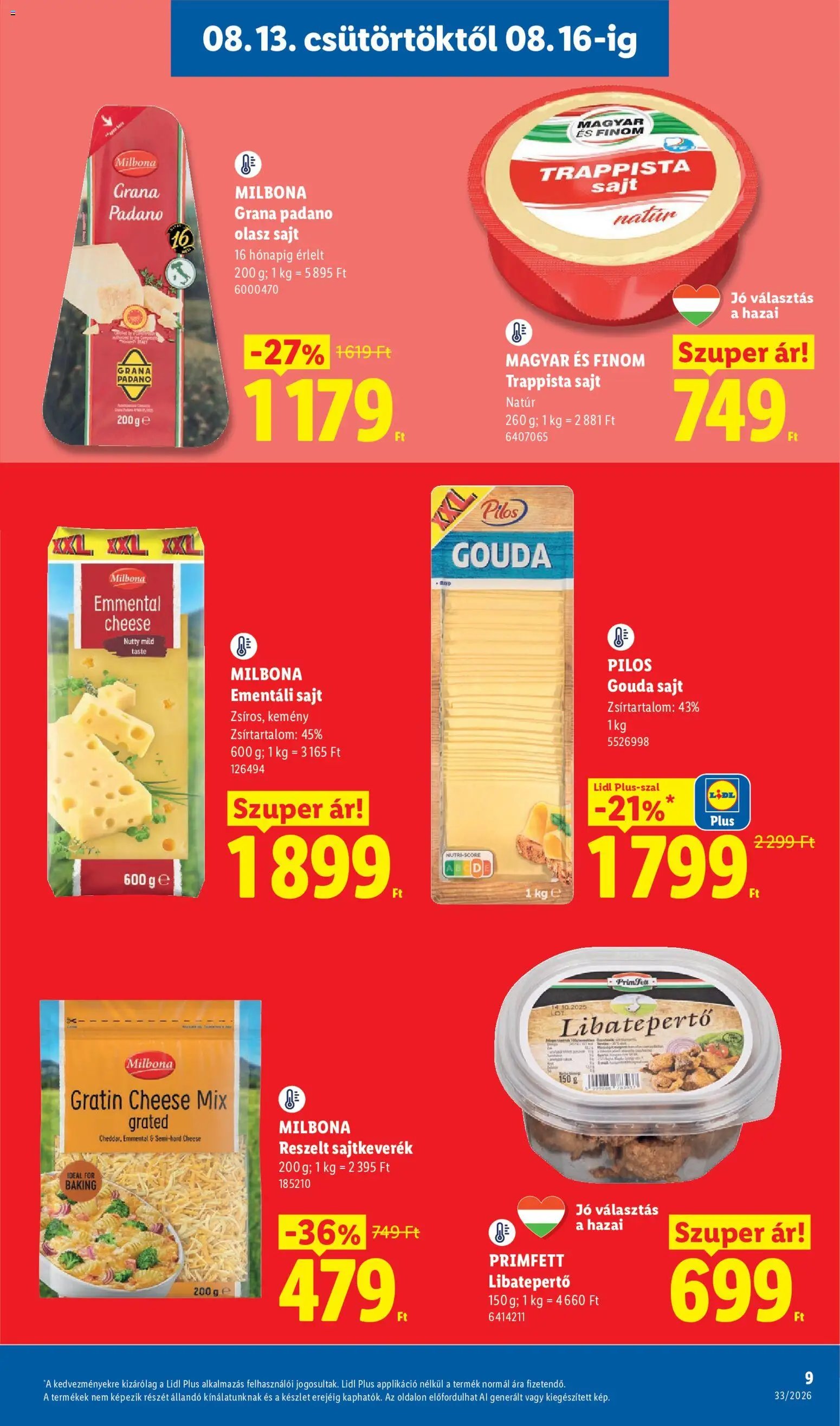 Lidl újság 2026.08.13. Lidl akciós újság