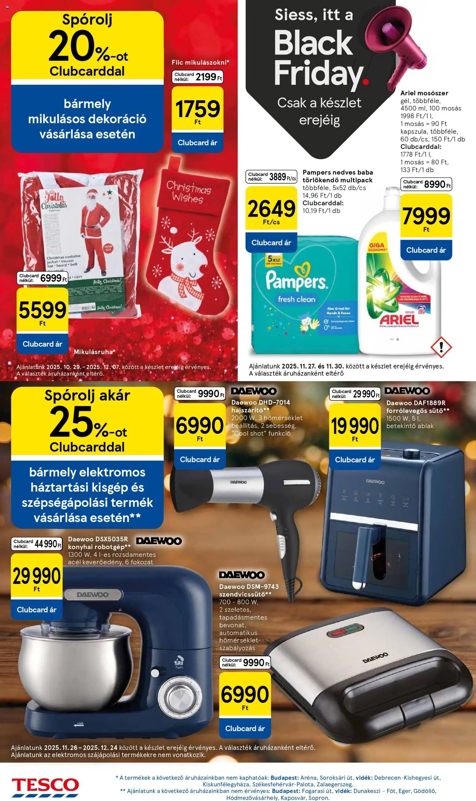 Tesco újság 2025.11.27. Black Friday (2025-11-27 - 2025-12-03)
