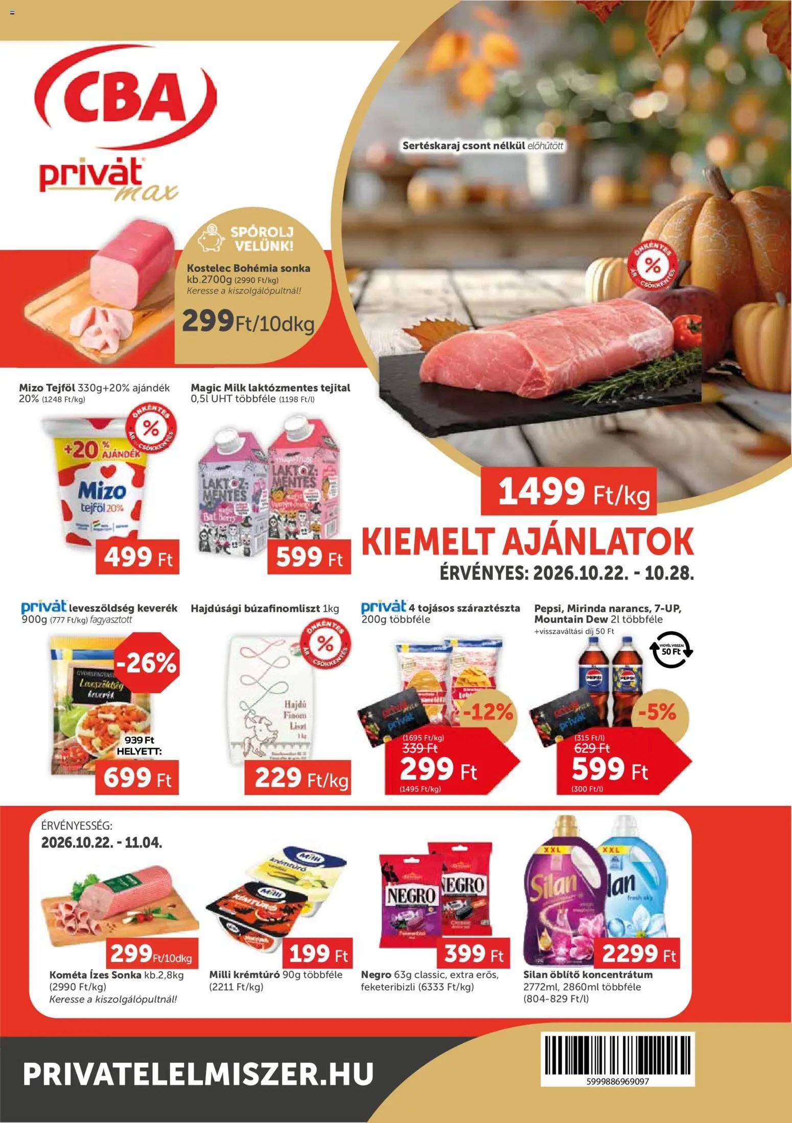 PRIVÁT Aktuális szórólap MAX 2026.10.22. - lapozható formában szórólap ✳️