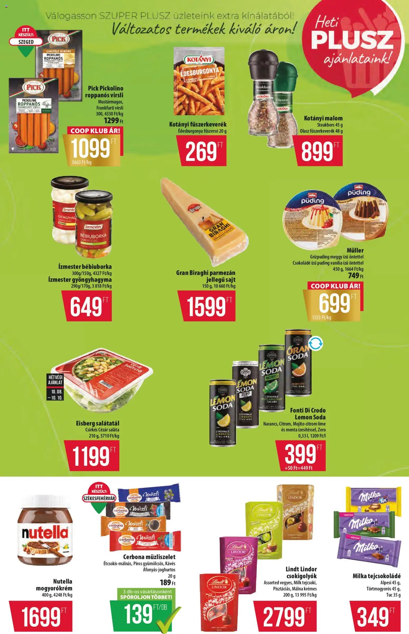 COOP újság 2026.10.08. COOP - Szuper Plusz / Tisza
