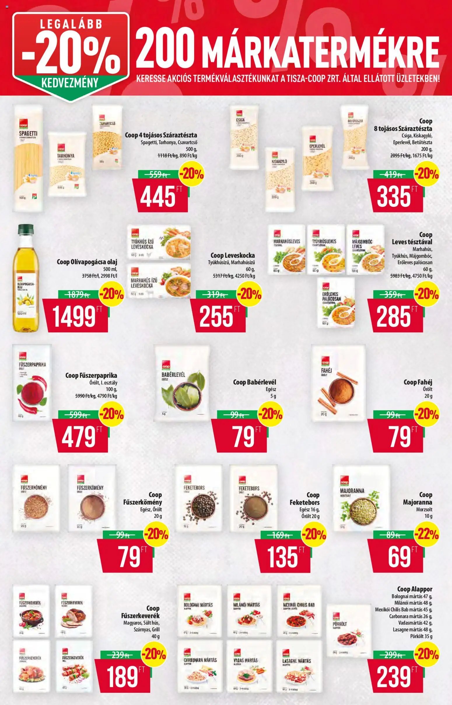 COOP újság 2026.10.08. COOP - Szuper Plusz / Tisza