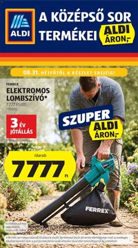 Aldi újság 2026.08.27. Aldi Középső sor termékei