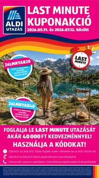 Aldi újság 2026.06.18. Aldi Utazás katalógus
