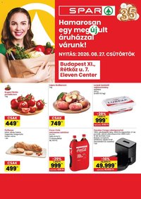Spar újság 2026.08.27. Spar Bp XI Rétköz utca üzlet újranyitás
