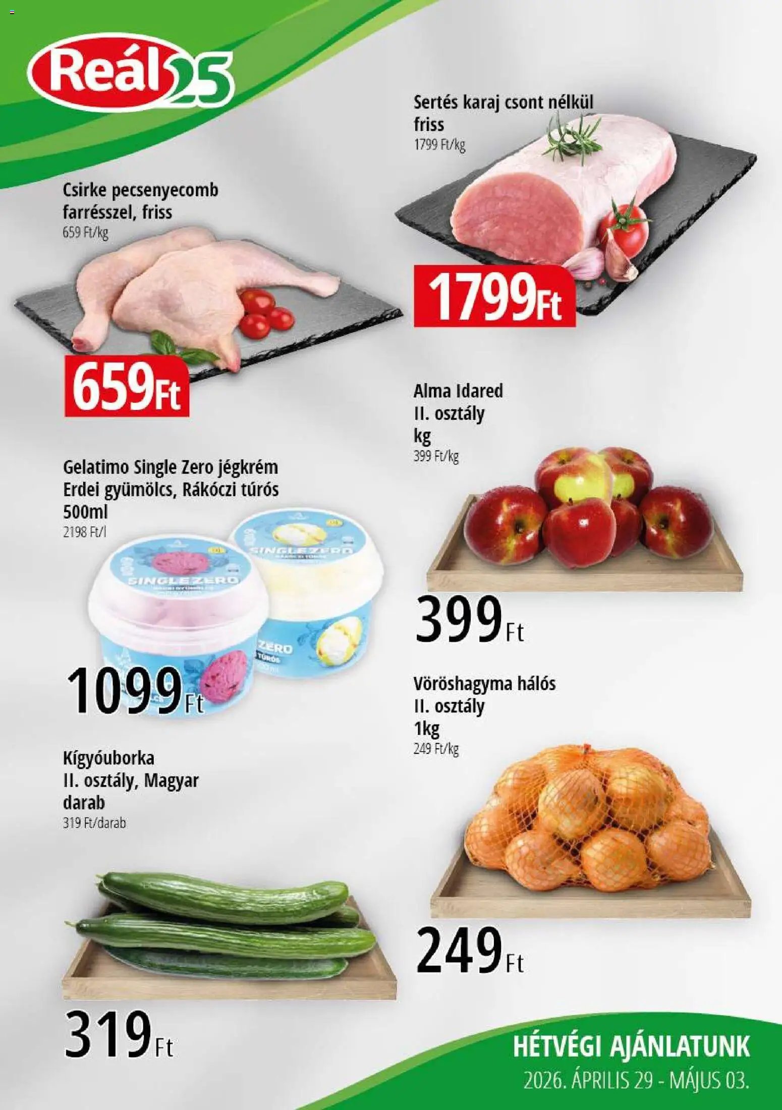 Reál újság 2026.04.29. Reál Bevásárló hétvége - Kelet Magyarország (2026-04-29 - 2026-05-03)