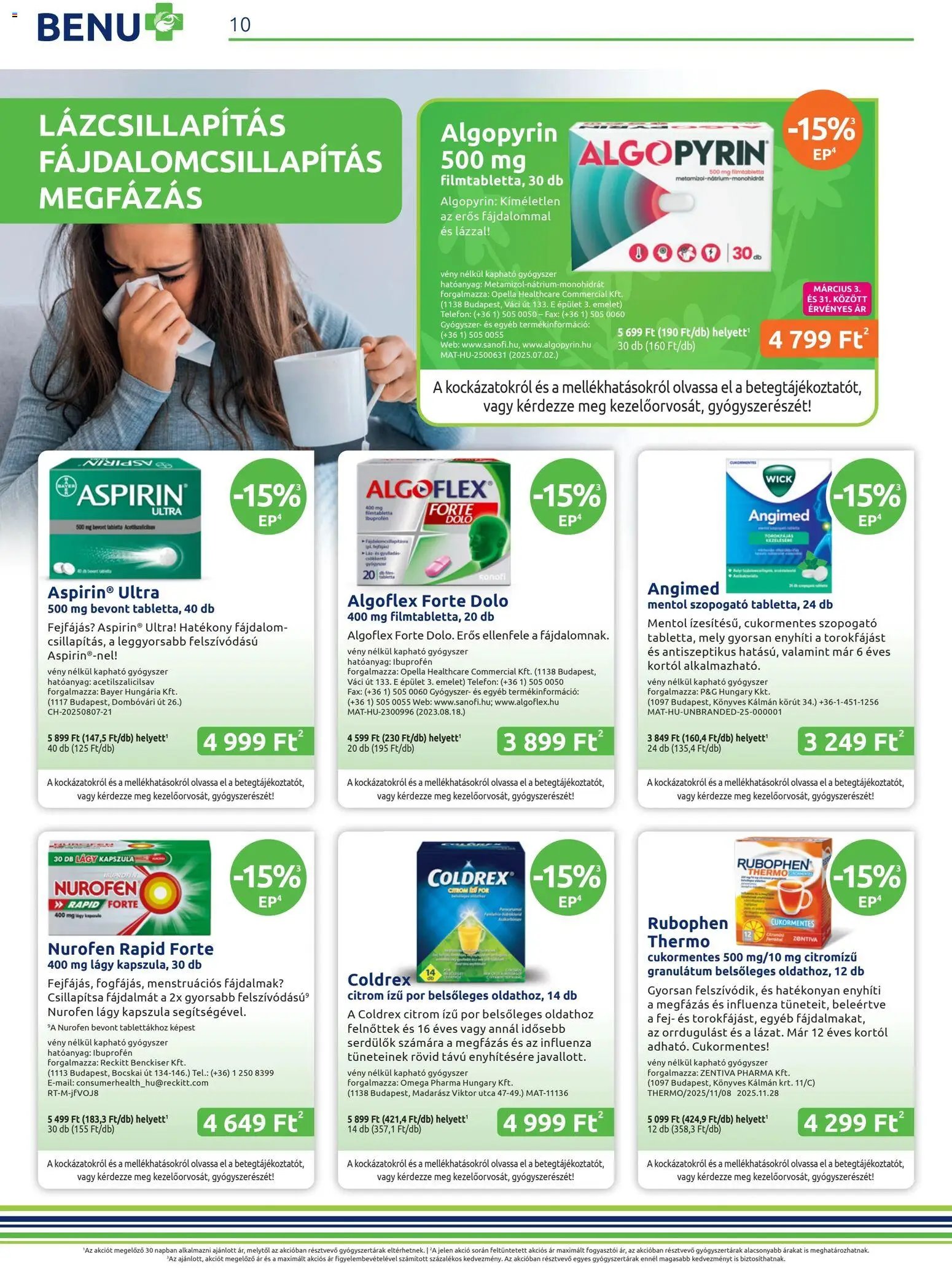 BENU Gyógyszertárak újság 2026.03.01. BENU Gyógyszertárak akciós újság (2026-03-01 - 2026-03-31)