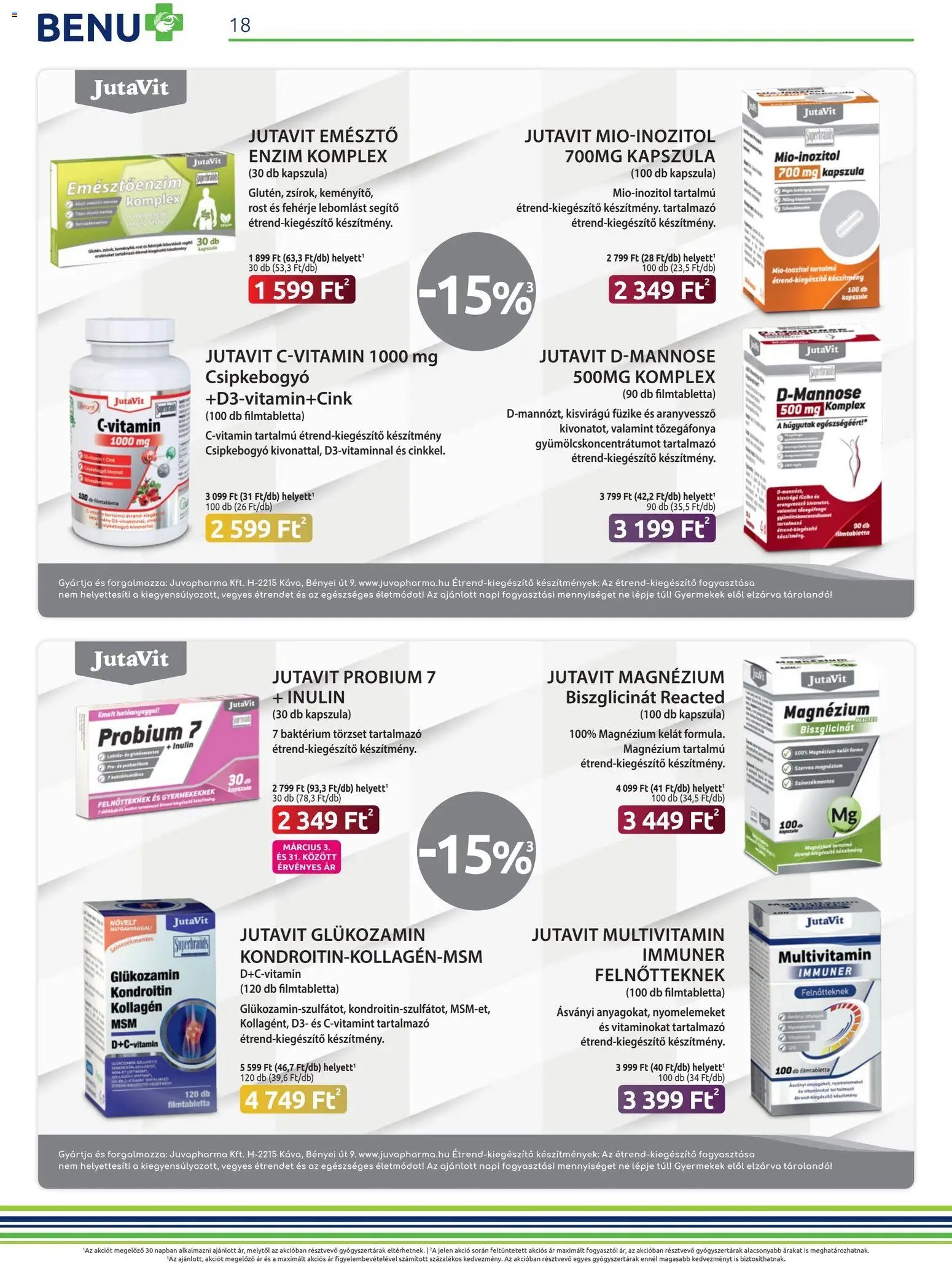 BENU Gyógyszertárak újság 2026.03.01. BENU Gyógyszertárak akciós újság (2026-03-01 - 2026-03-31)