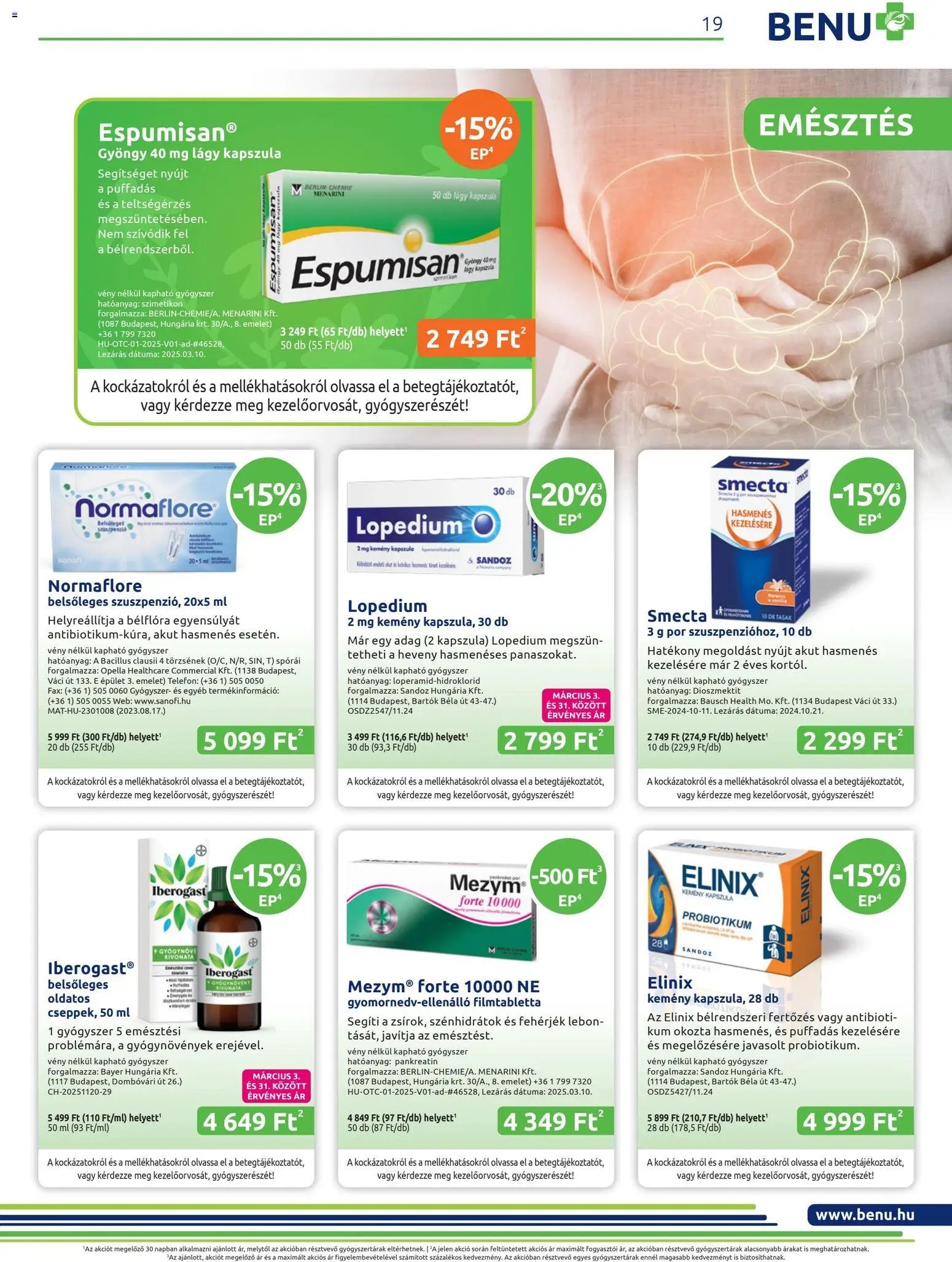 BENU Gyógyszertárak újság 2026.03.01. BENU Gyógyszertárak akciós újság (2026-03-01 - 2026-03-31)