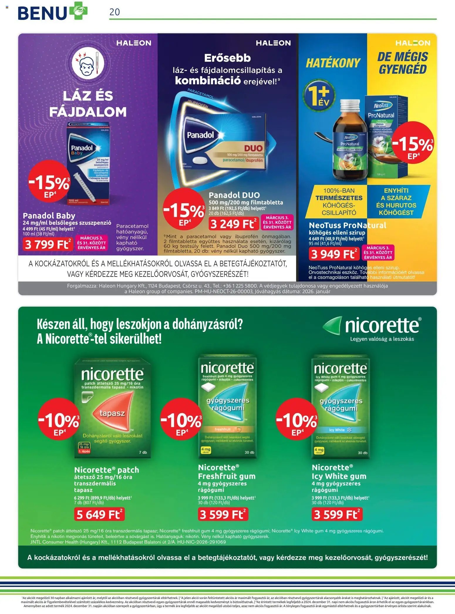 BENU Gyógyszertárak újság 2026.03.01. BENU Gyógyszertárak akciós újság (2026-03-01 - 2026-03-31)