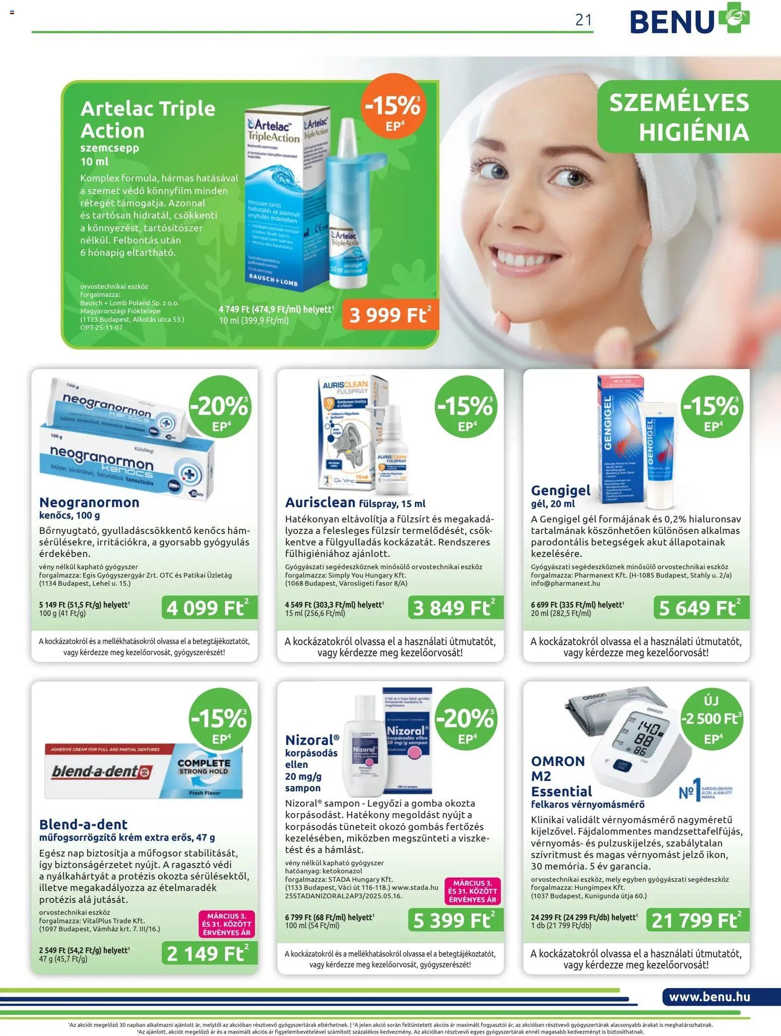 BENU Gyógyszertárak újság 2026.03.01. BENU Gyógyszertárak akciós újság (2026-03-01 - 2026-03-31)