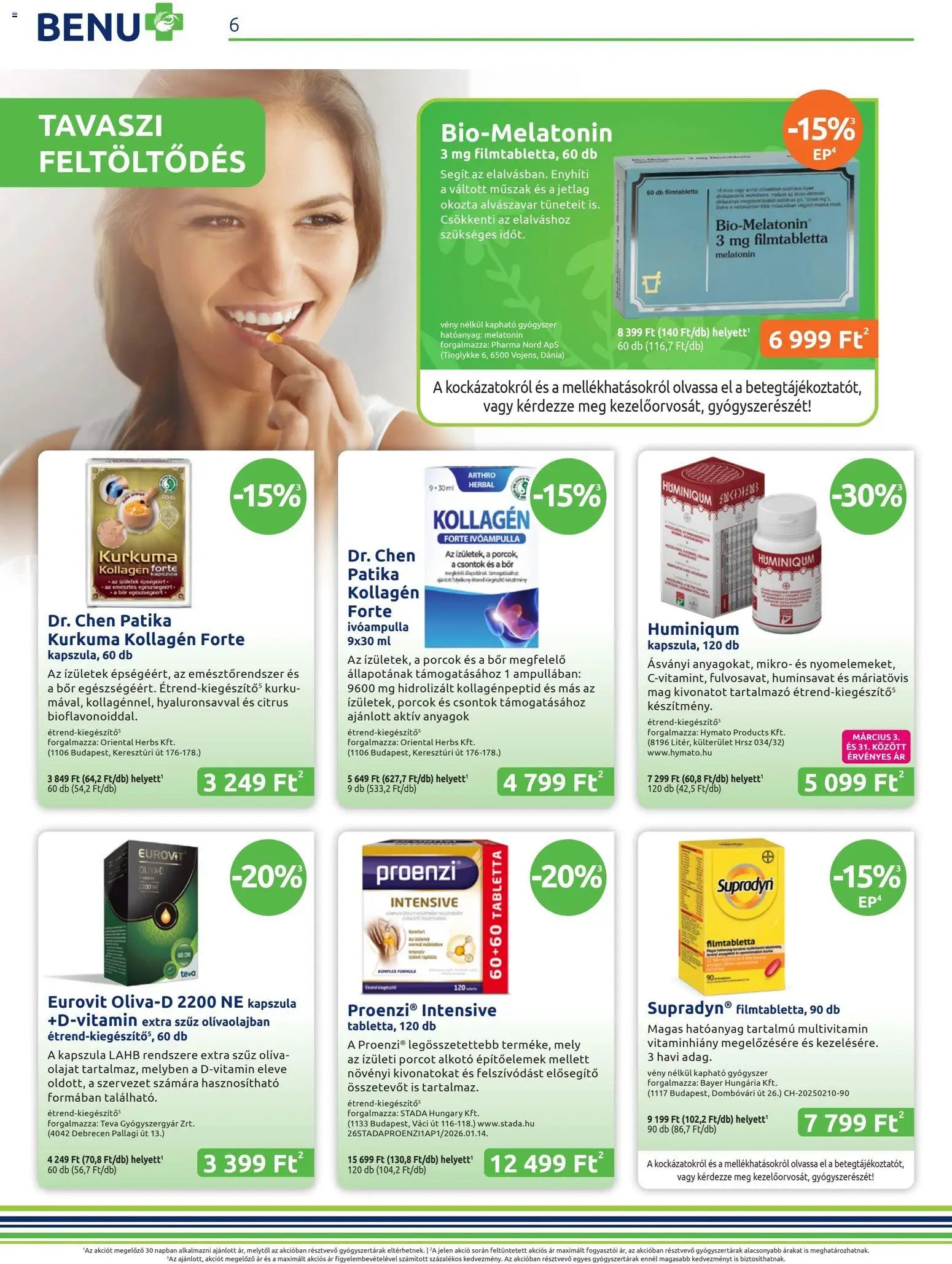 BENU Gyógyszertárak újság 2026.03.01. BENU Gyógyszertárak akciós újság (2026-03-01 - 2026-03-31)