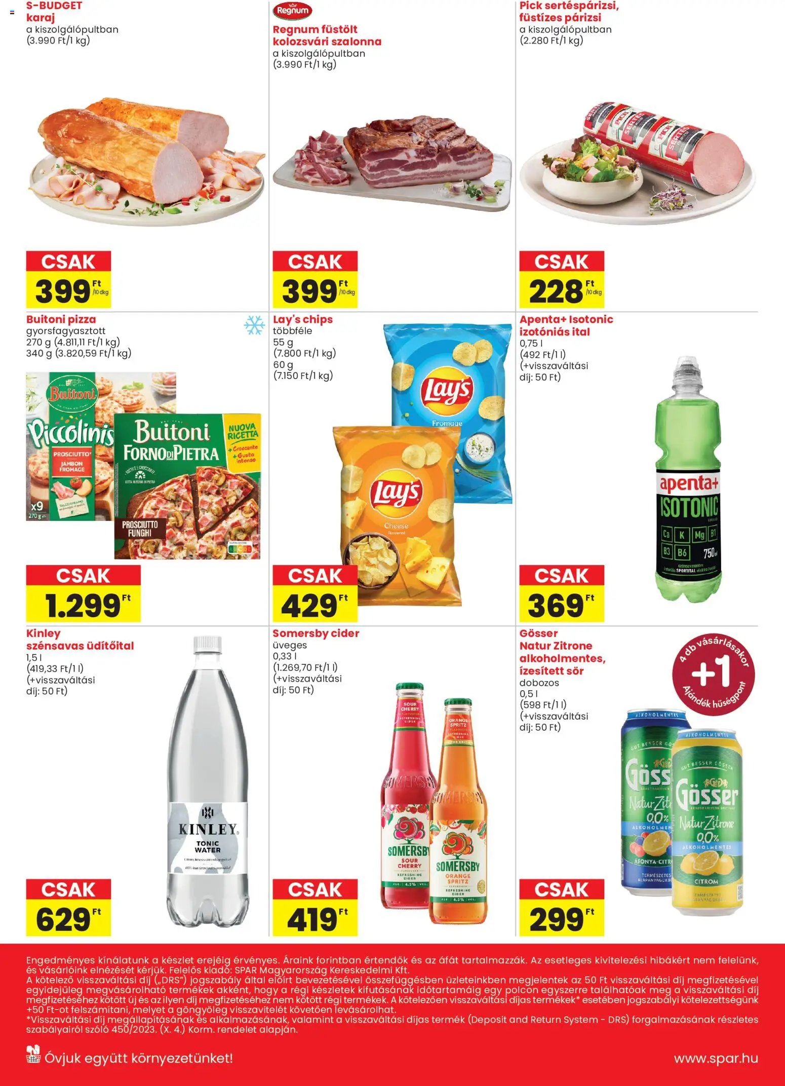 Spar Market újság 2026.07.02. Spar Market Bak, Nagykapornak, Zalalövő szórólap