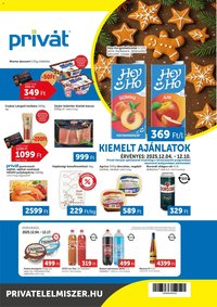 PRIVÁT újság 2025.12.04. Akciós újság PRIVÁT (2025-12-04 - 2025-12-10)