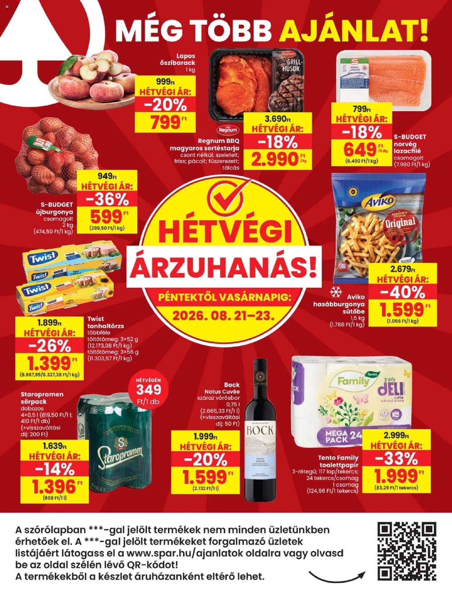 Spar újság 2026.08.19. Spar akciós újság