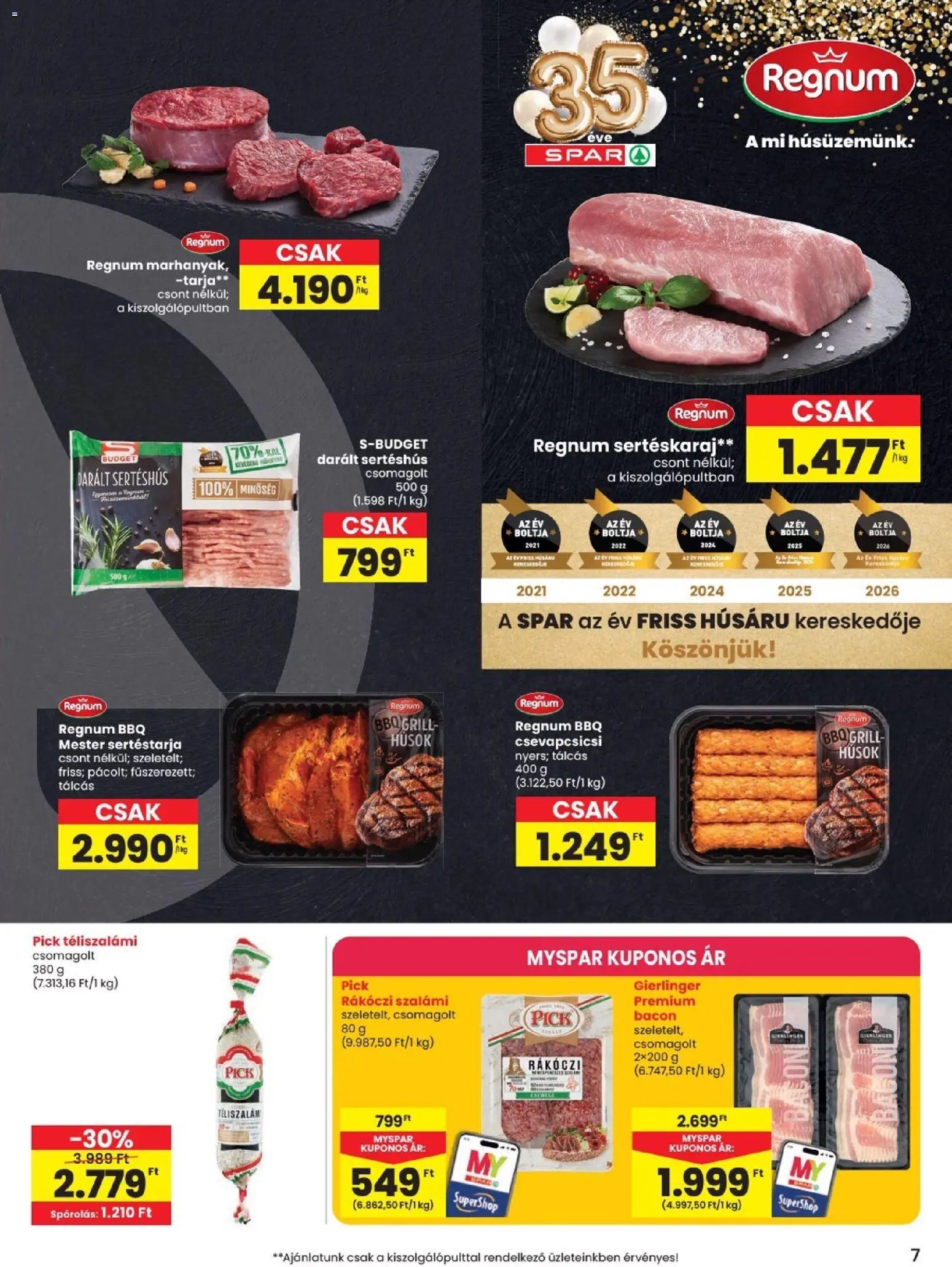 Spar újság 2026.08.19. Spar akciós újság