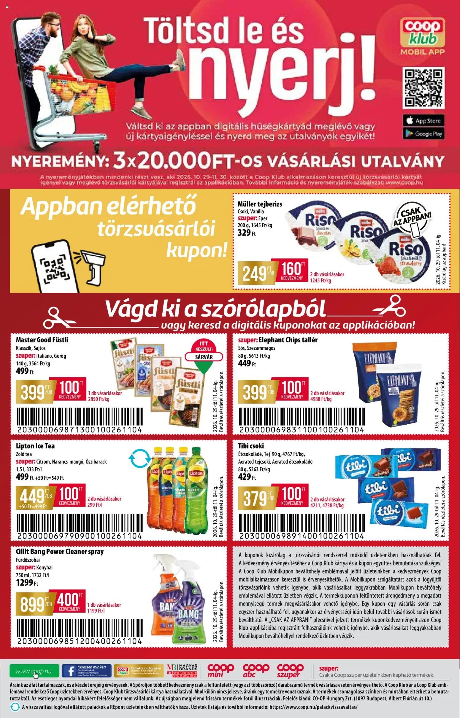 COOP - Újság Észak Kelet Pro-Coop Zrt 2026.10.29. - lapozható formában szórólap ✳️
