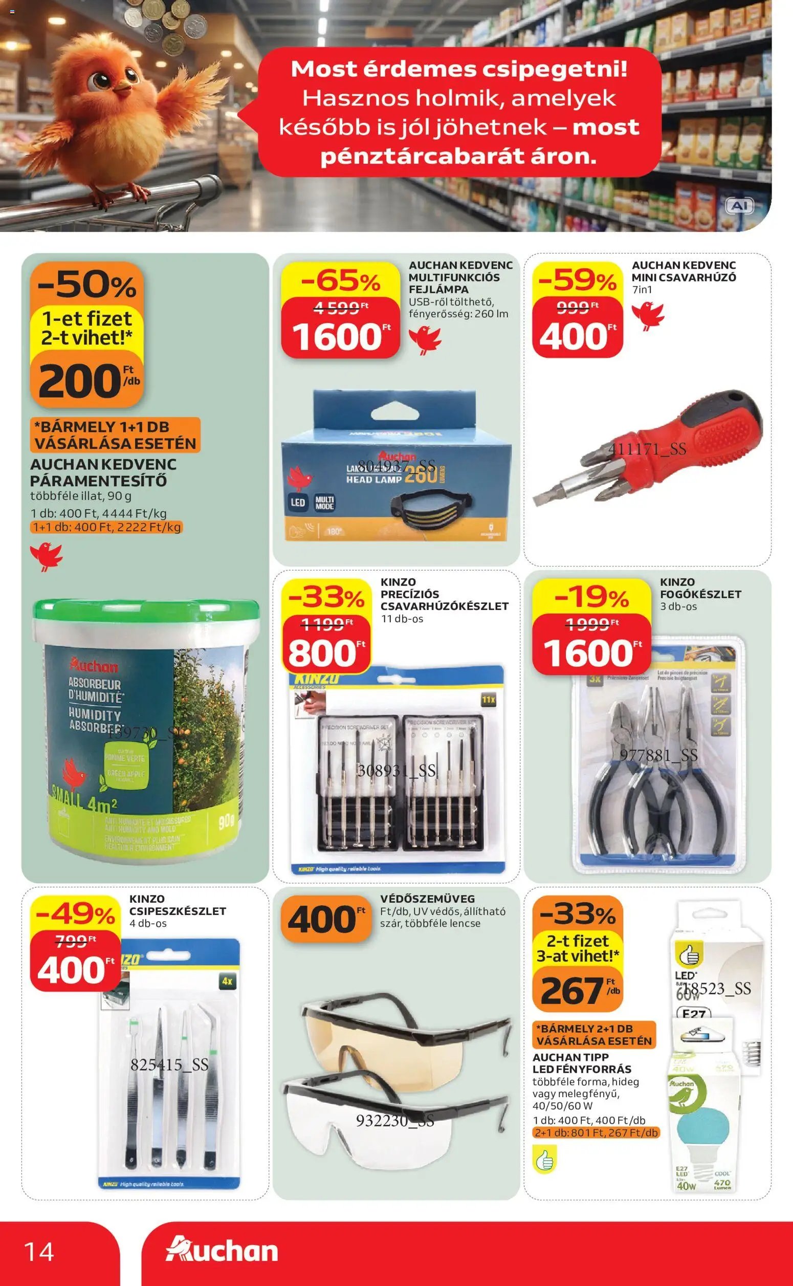 Auchan újság 2026.10.01. Auchan Filléres ajánlatok