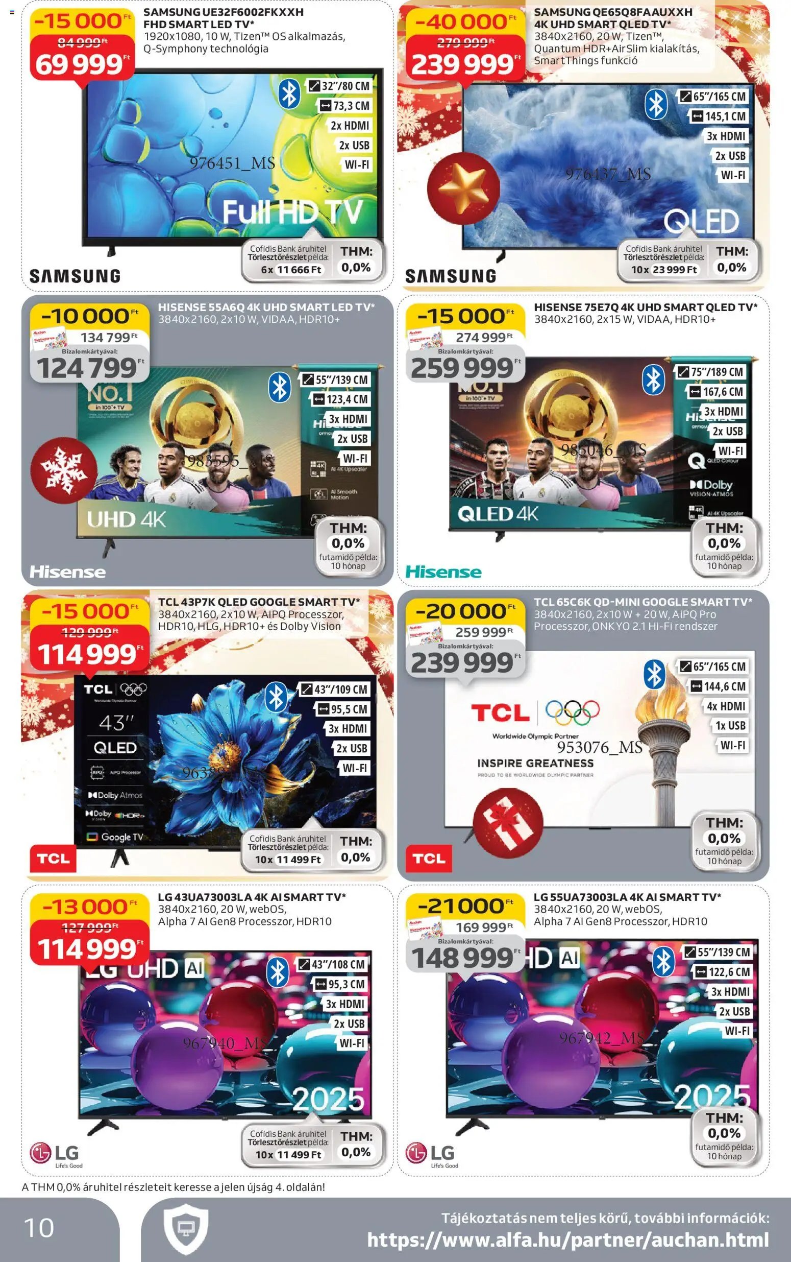 Auchan újság 2025.11.06. Hipermarket elektronikai termékek (2025-11-06 - 2025-11-19)