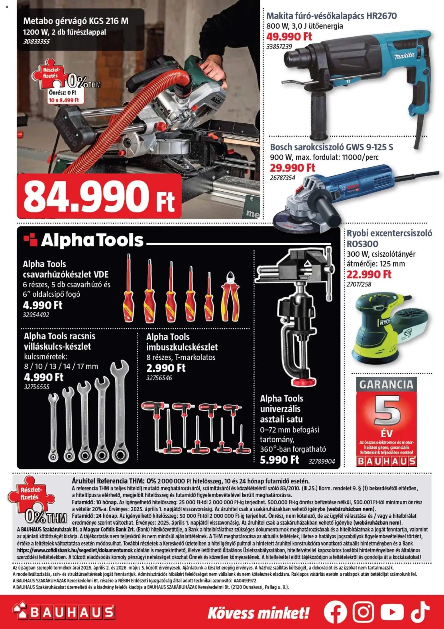 Bauhaus újság 2026.04.02. Bauhaus akciós újság (2026-04-02 - 2026-05-05)