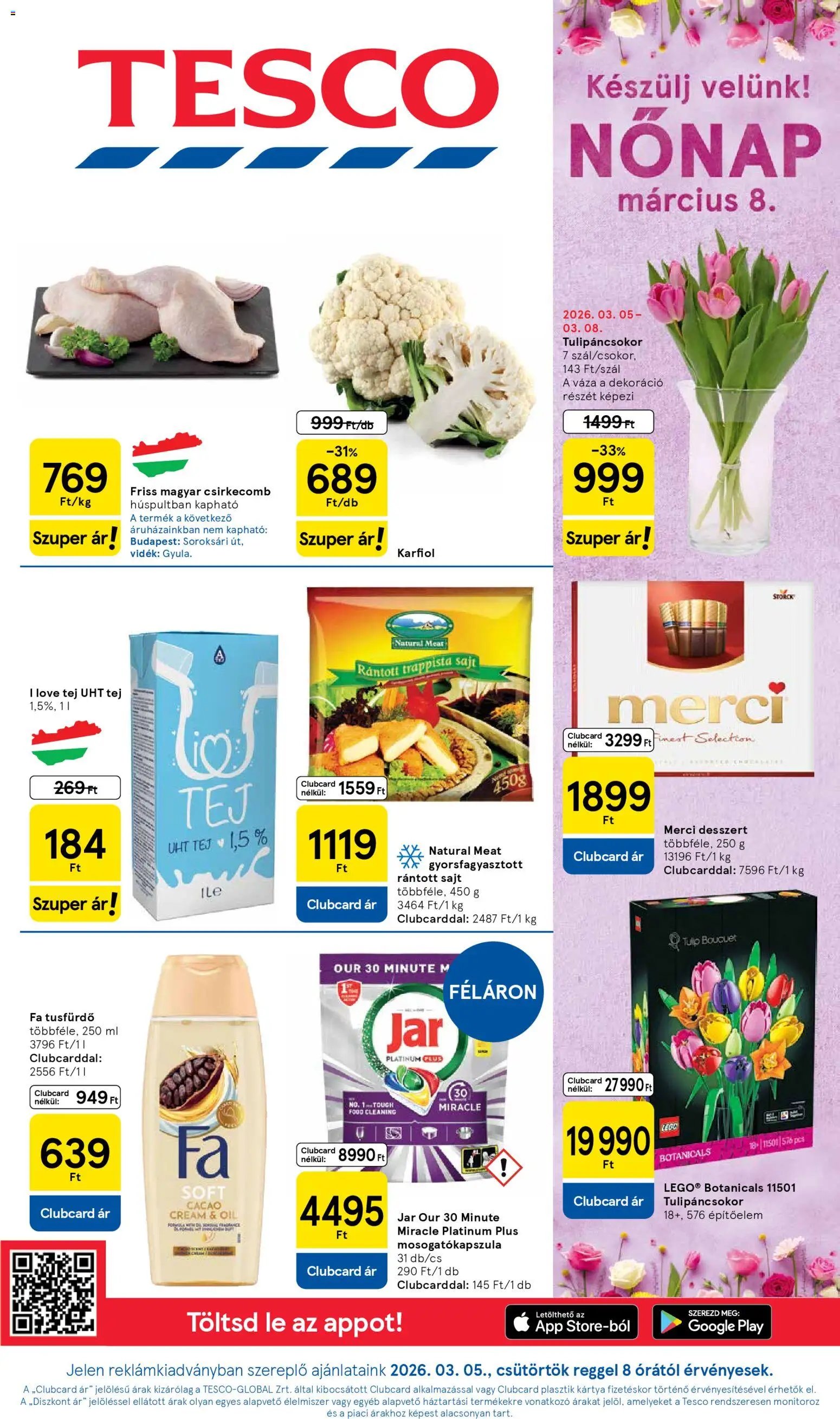 Tesco újság 2026.03.05. Tesco aktuális akciós újság (2026-03-05 - 2026-03-11)