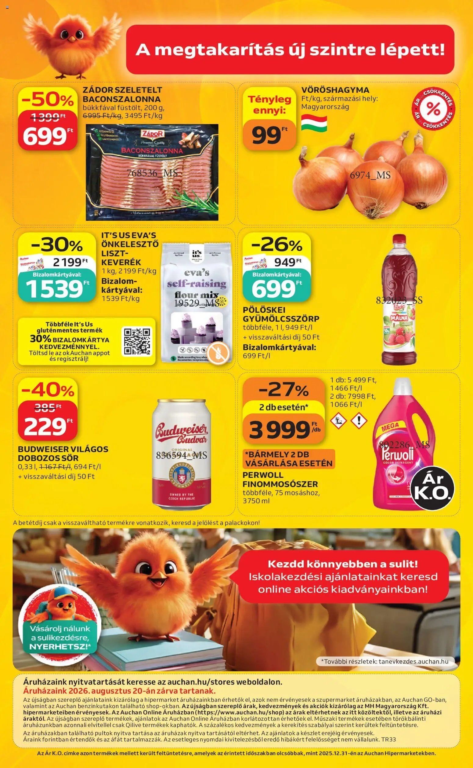 Auchan újság 2026.08.13. Auchan akciós újság