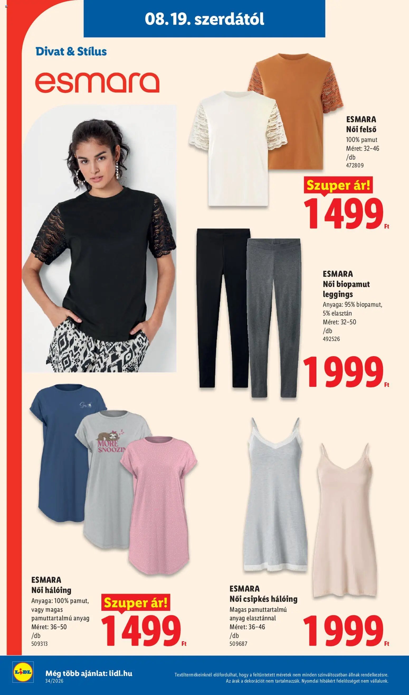 Lidl újság 2026.08.19. Lidl Nonfood kínálatunk