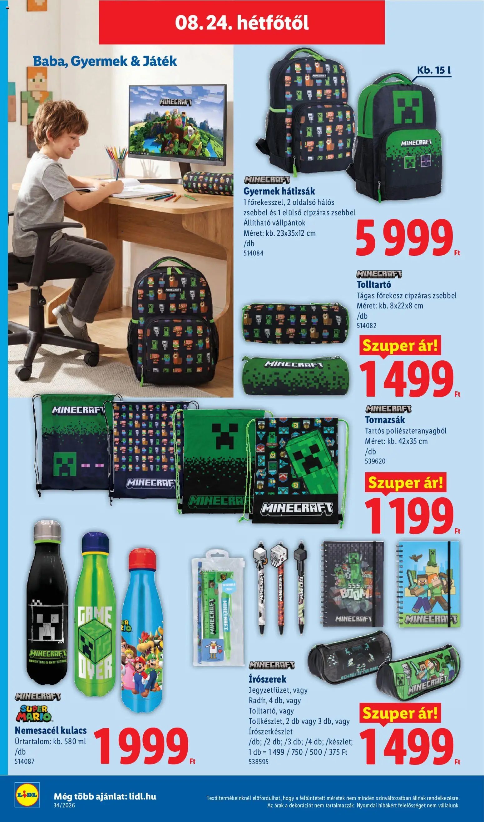 Lidl újság 2026.08.19. Lidl Nonfood kínálatunk