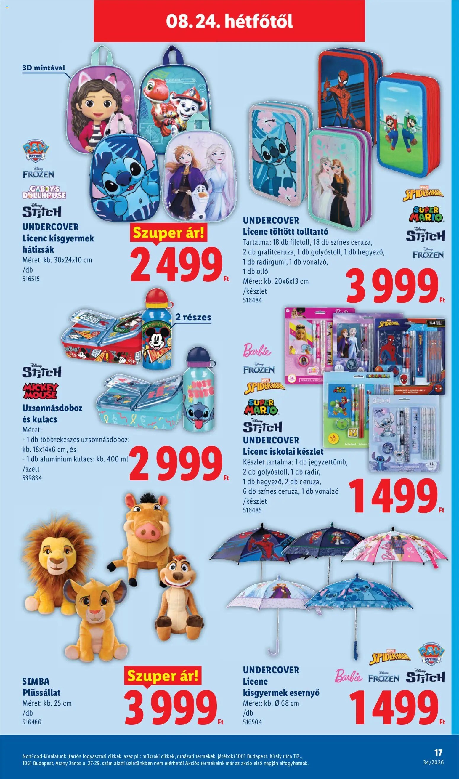 Lidl újság 2026.08.19. Lidl Nonfood kínálatunk