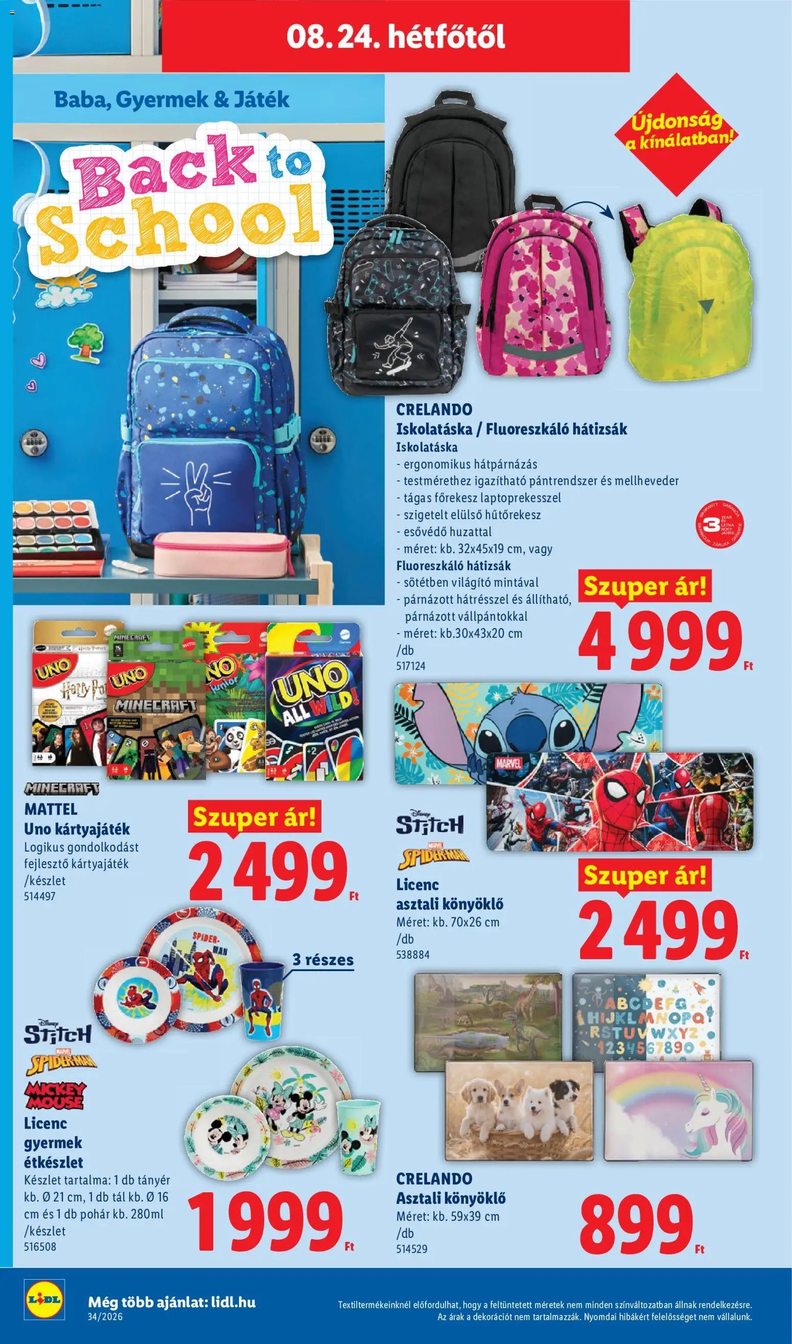 Lidl újság 2026.08.19. Lidl Nonfood kínálatunk