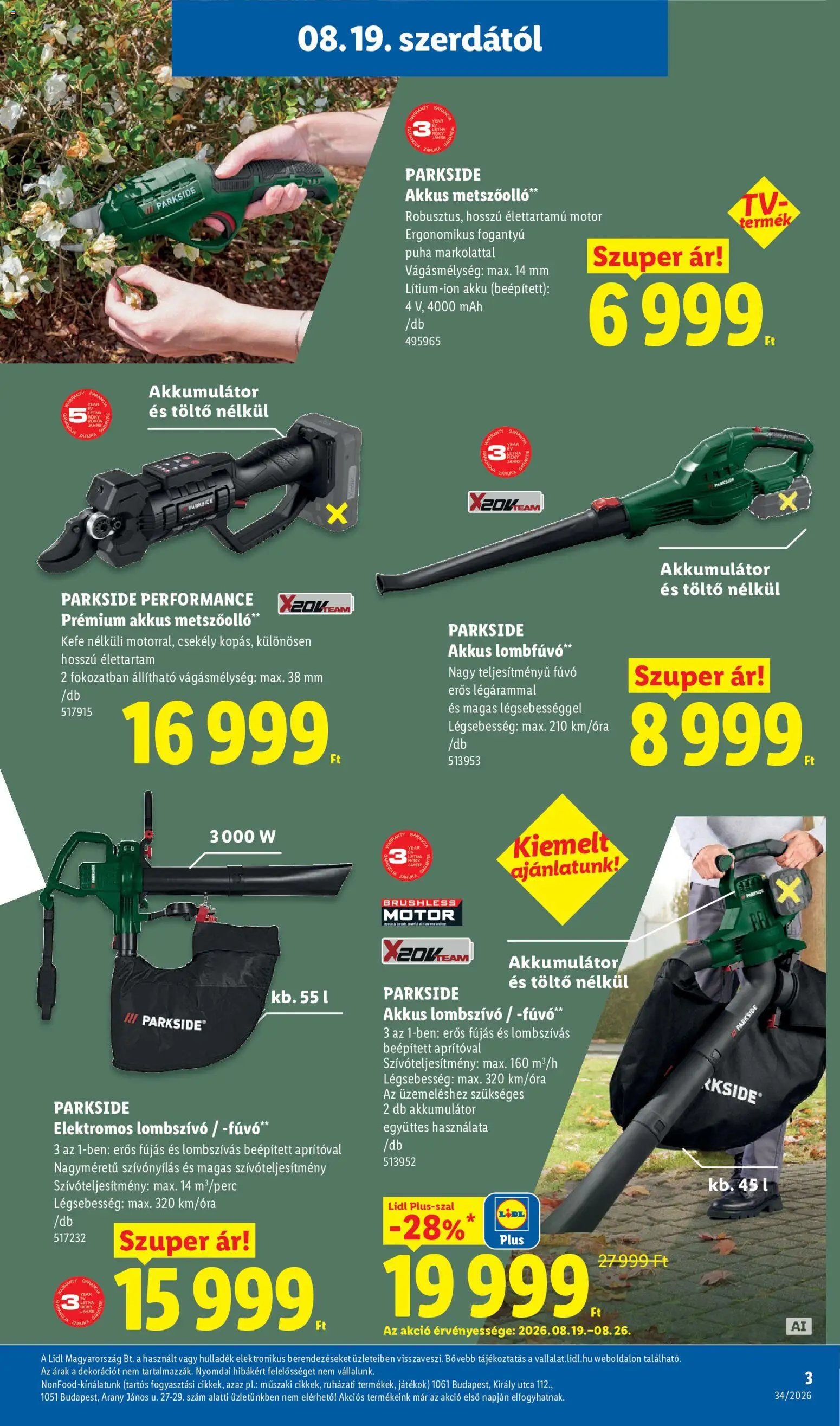 Lidl újság 2026.08.19. Lidl Nonfood kínálatunk