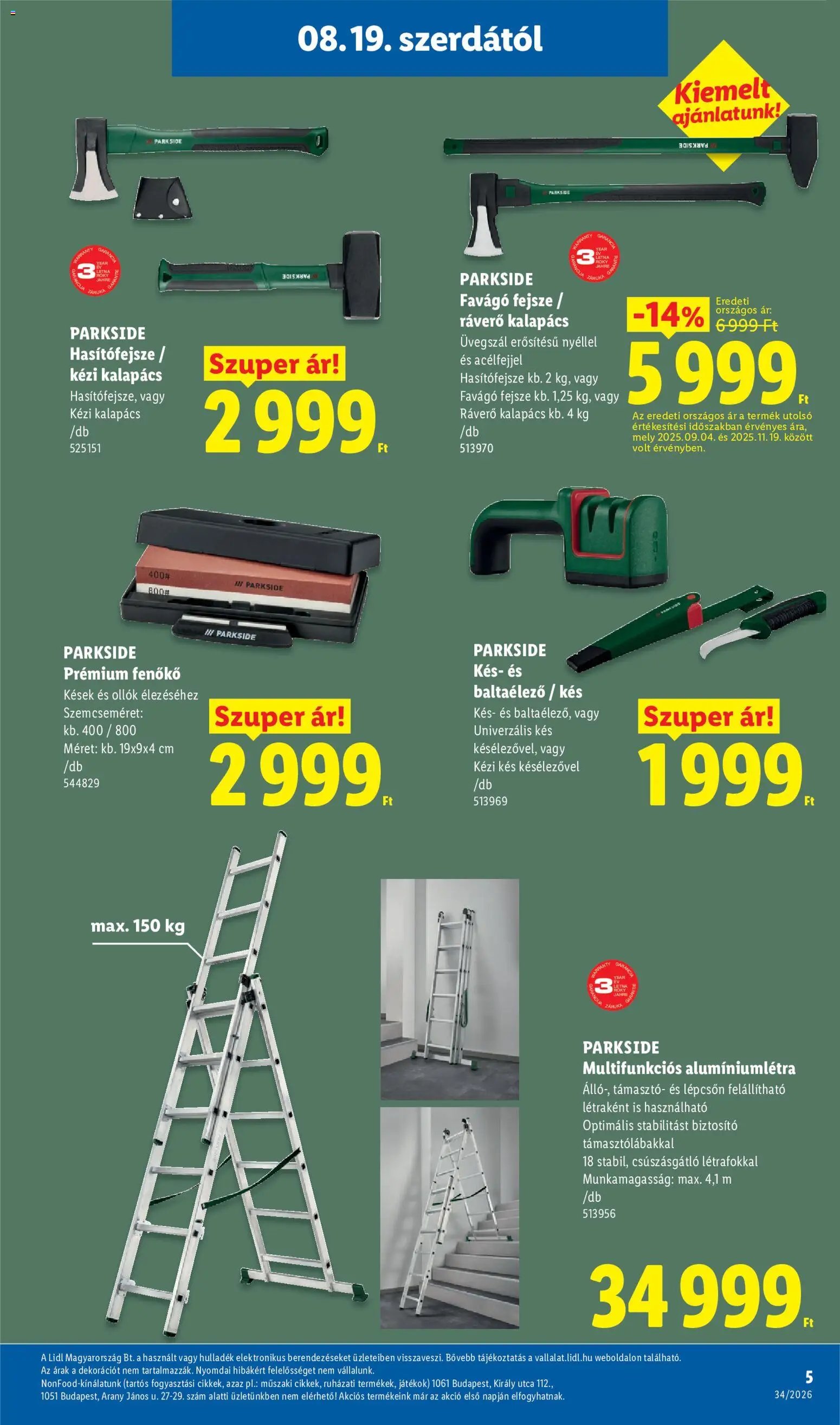 Lidl újság 2026.08.19. Lidl Nonfood kínálatunk