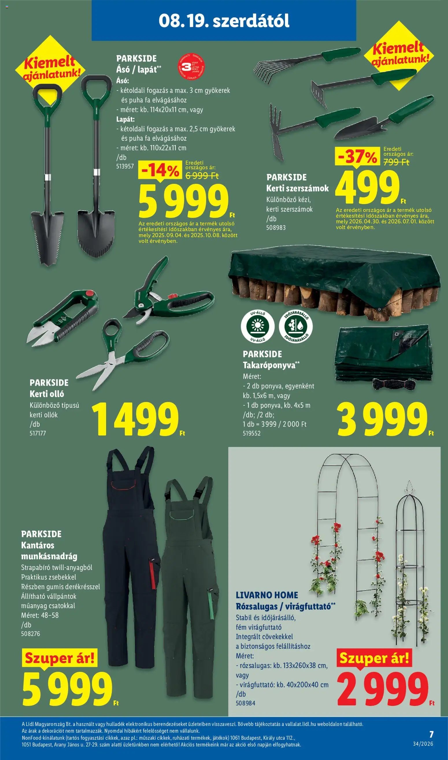 Lidl újság 2026.08.19. Lidl Nonfood kínálatunk