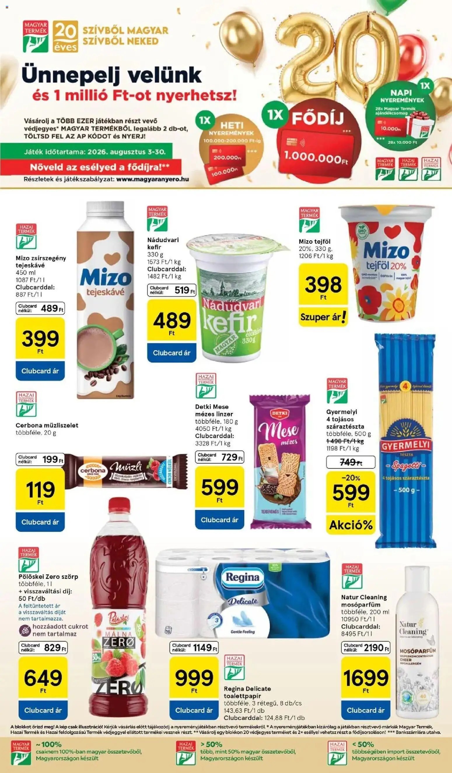 Tesco újság 2026.08.18. Tesco akciós újság