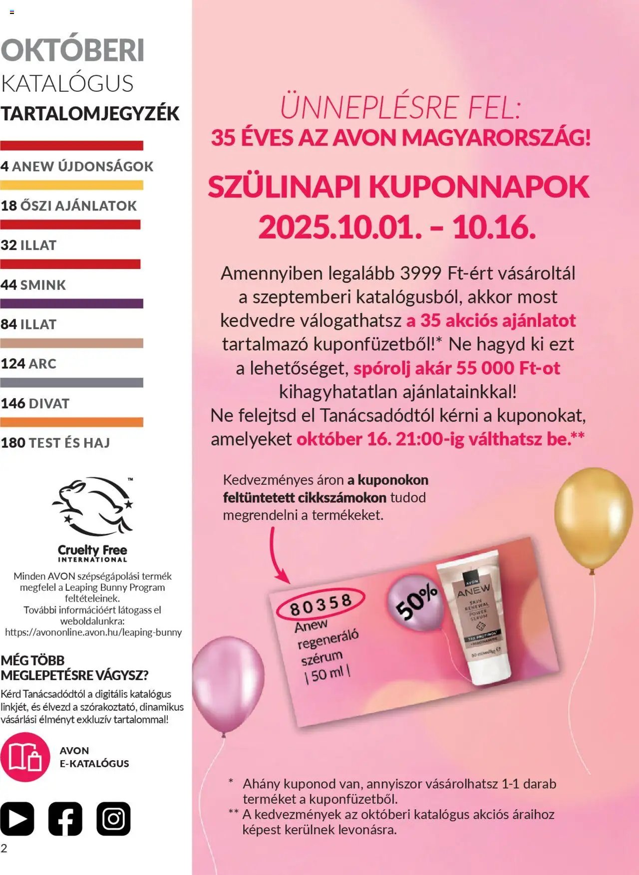 Avon újság 2025.10.01. AVON online katalógus 2025 októberi (2025-10-01 - 2025-10-31)