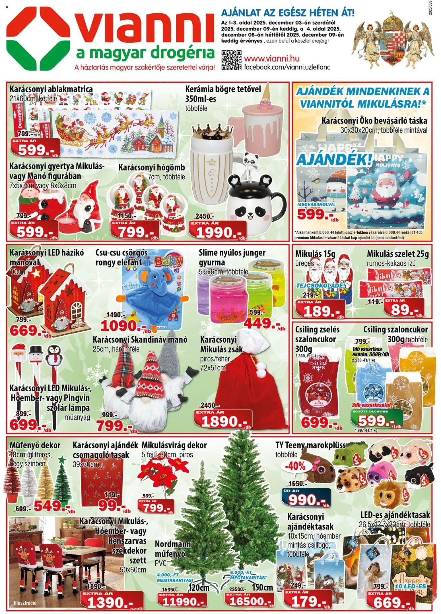 Vianni újság 2025.12.03. Akciós újság Vianni (2025-12-03 - 2025-12-09)