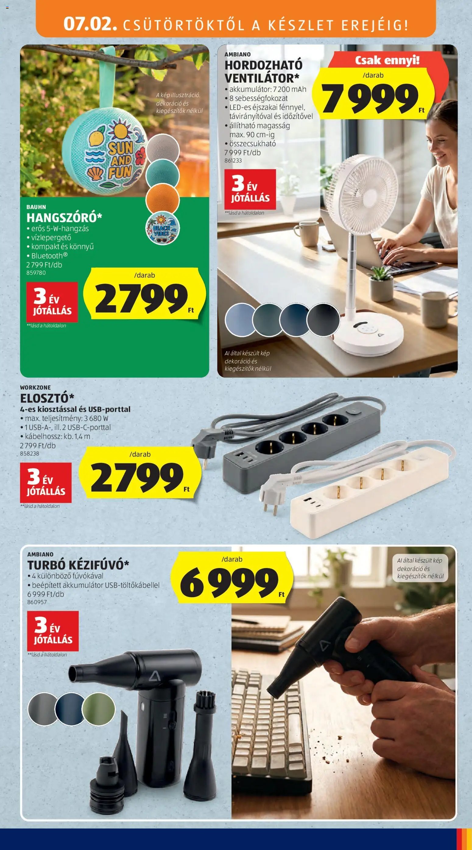 Aldi újság 2026.07.02. Aldi Középső sor termékei