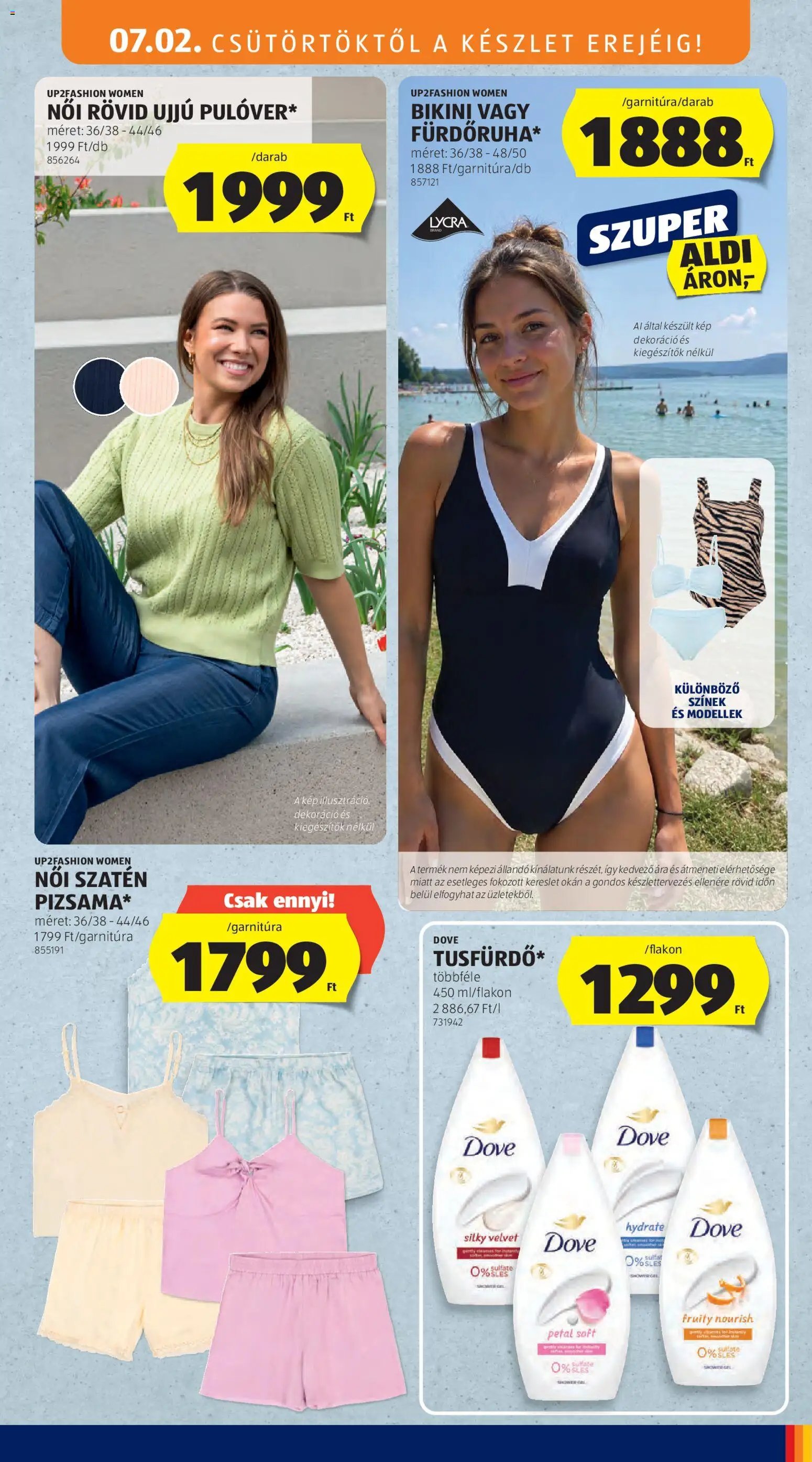 Aldi újság 2026.07.02. Aldi Középső sor termékei