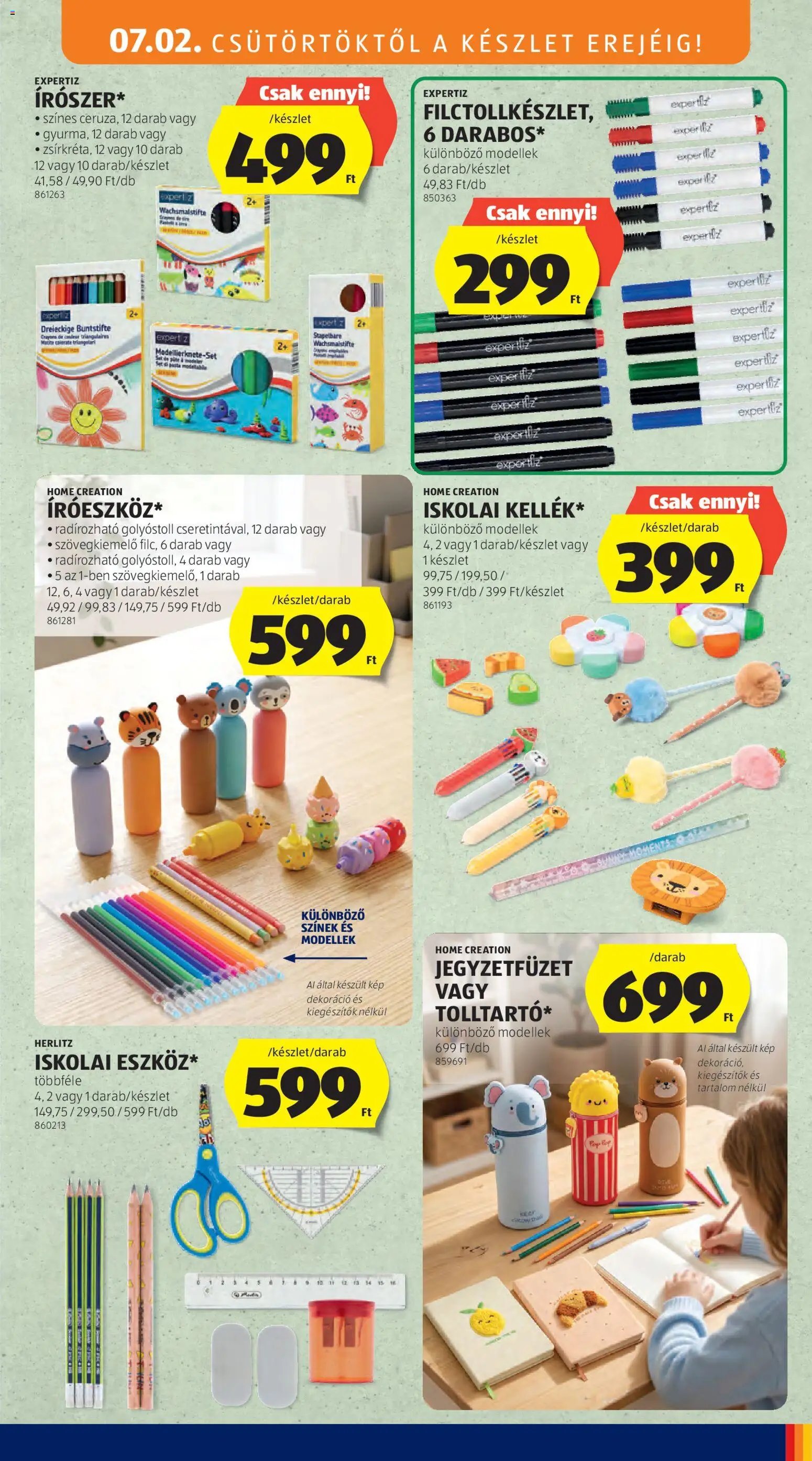 Aldi újság 2026.07.02. Aldi Középső sor termékei