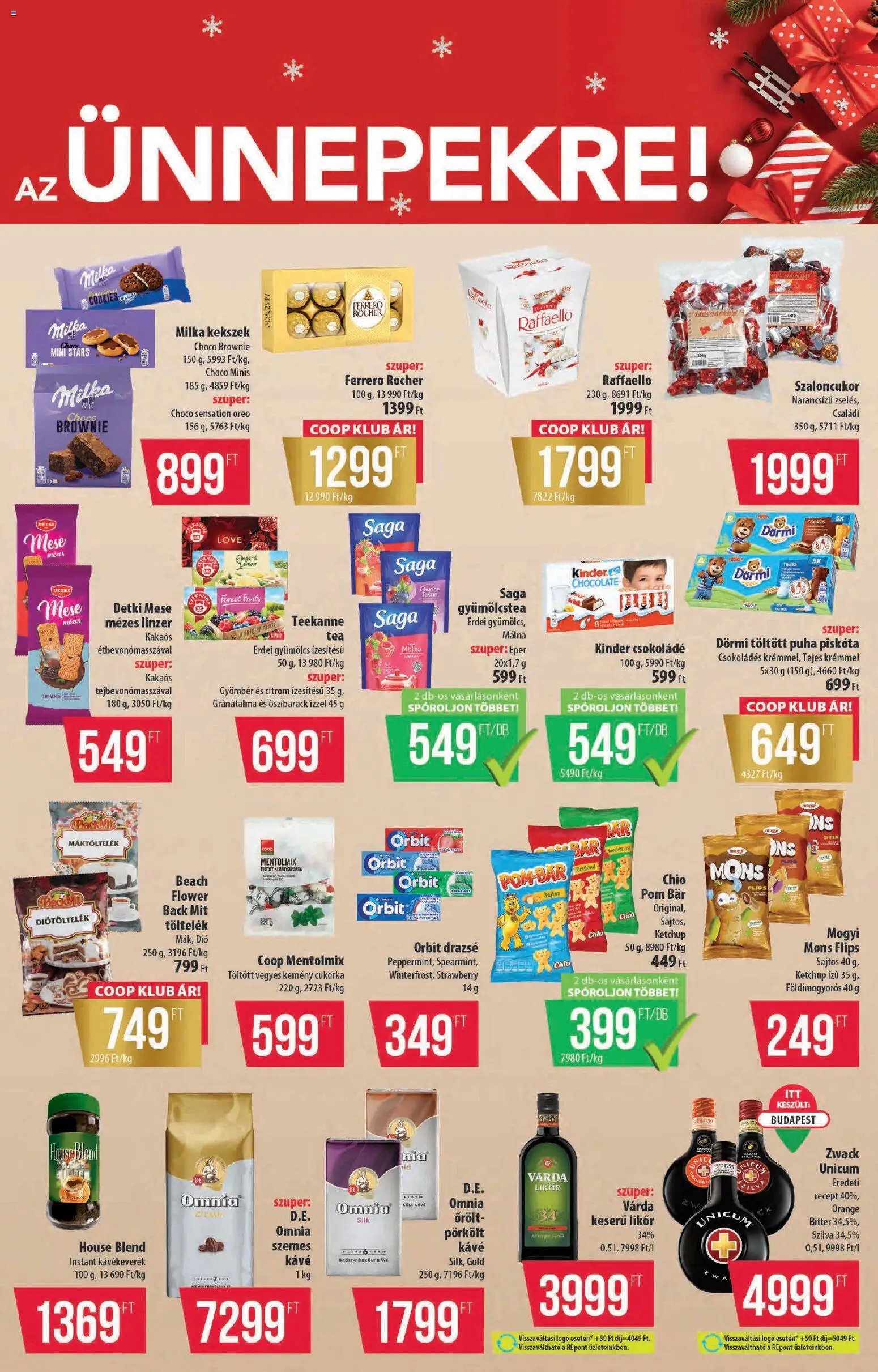 COOP újság 2025.11.06. Akciós újság COOP (2025-11-06 - 2025-11-12)