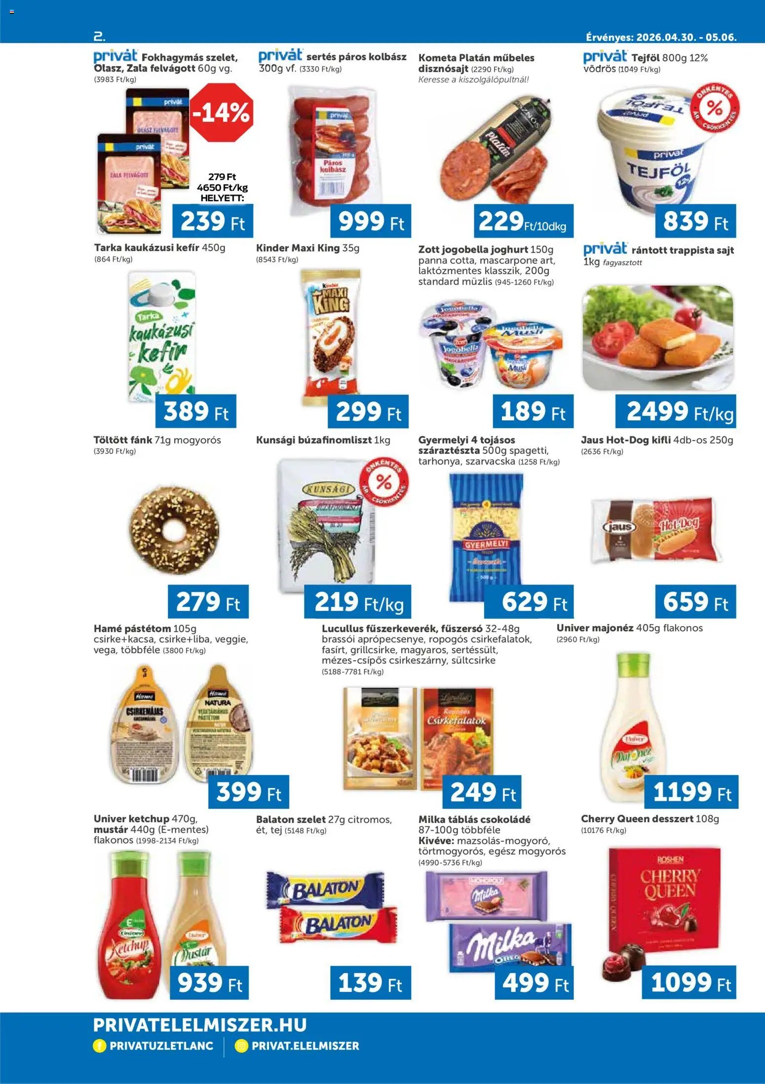 PRIVÁT újság 2026.04.30. PRIVÁT Déli vármegyék (2026-04-30 - 2026-05-06)