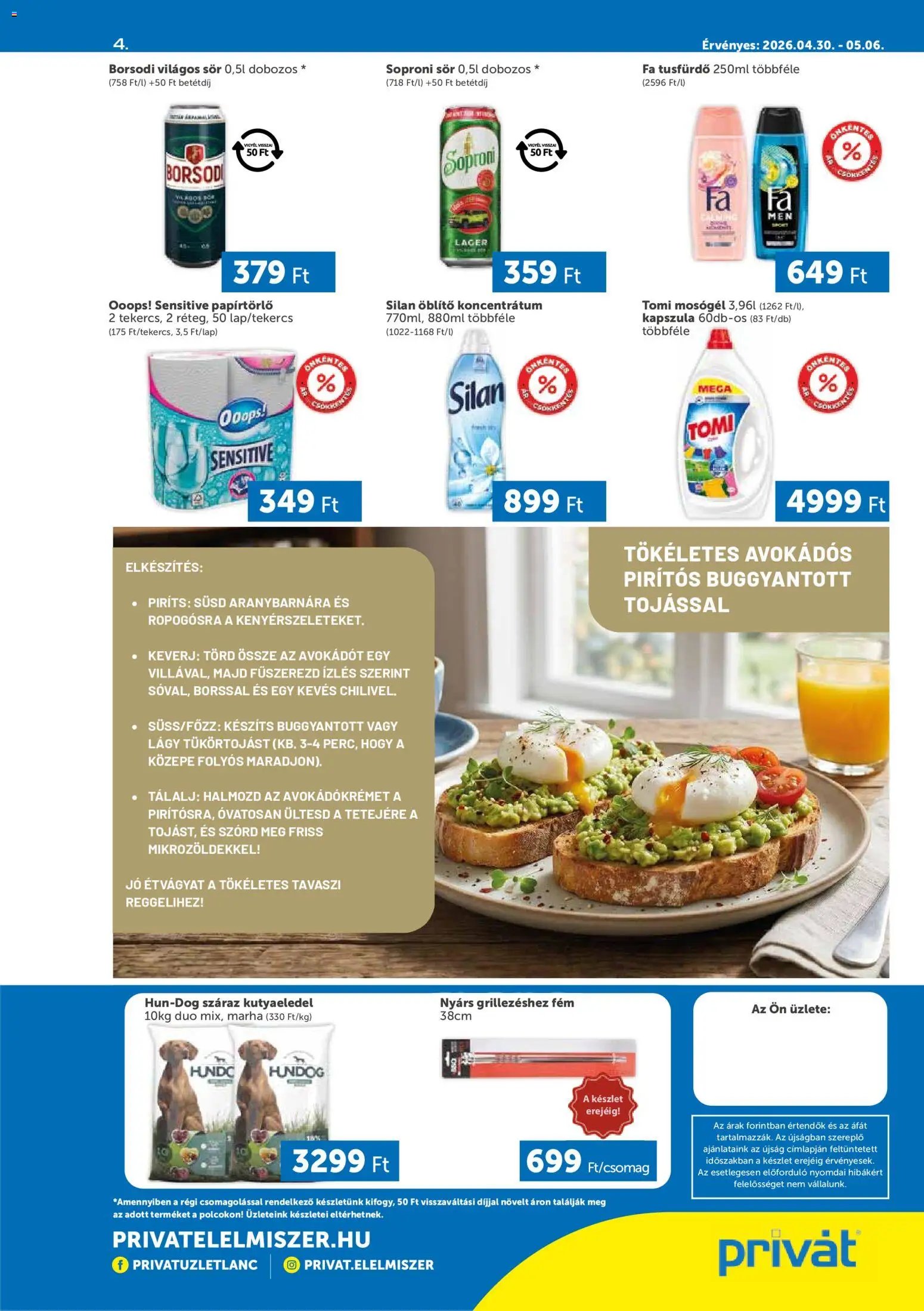 PRIVÁT újság 2026.04.30. PRIVÁT Déli vármegyék (2026-04-30 - 2026-05-06)
