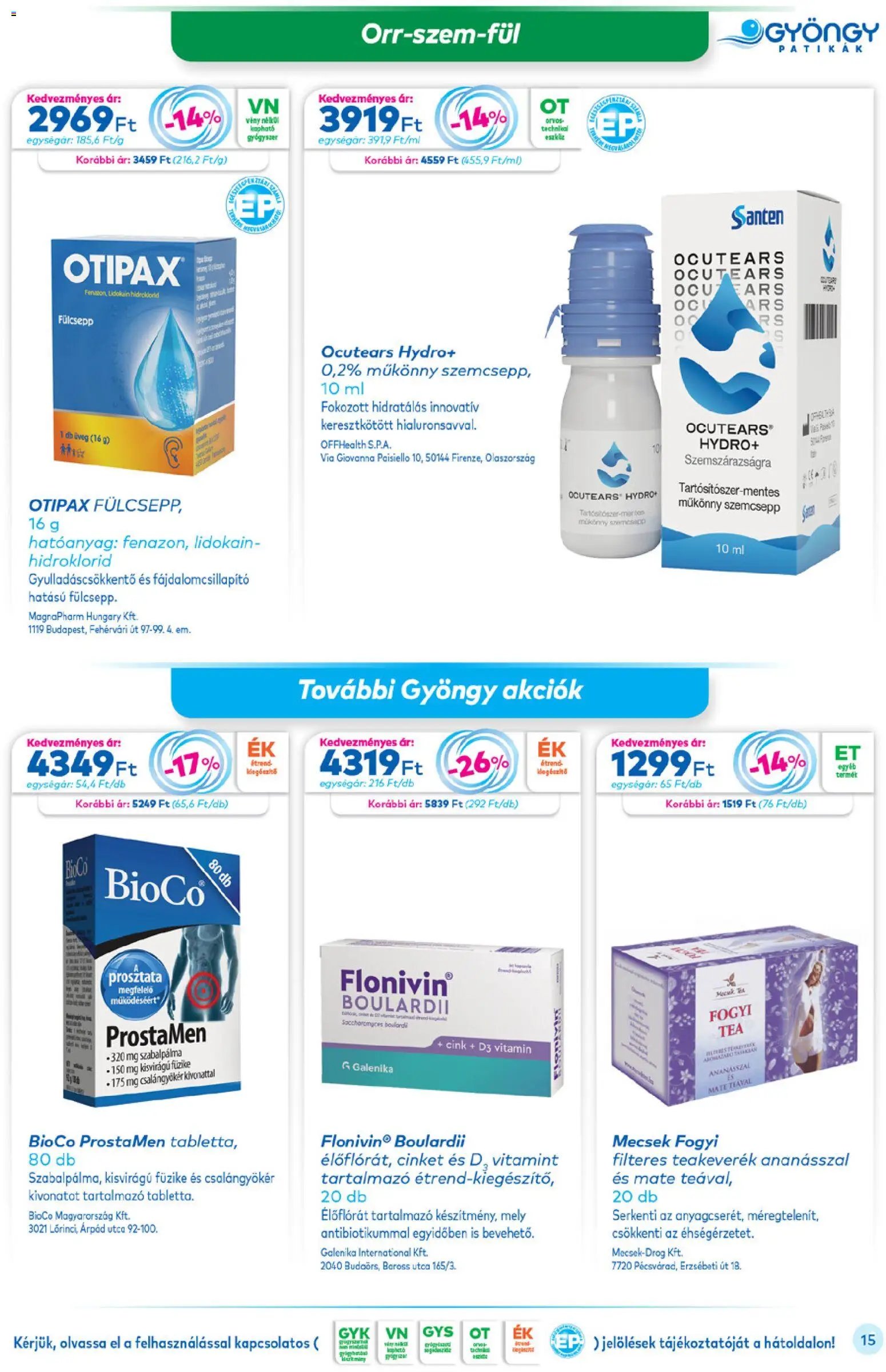 Gyöngy Patikák újság 2026.01.01. Akciós újság Gyöngy Patikák (2026-01-01 - 2026-01-31)